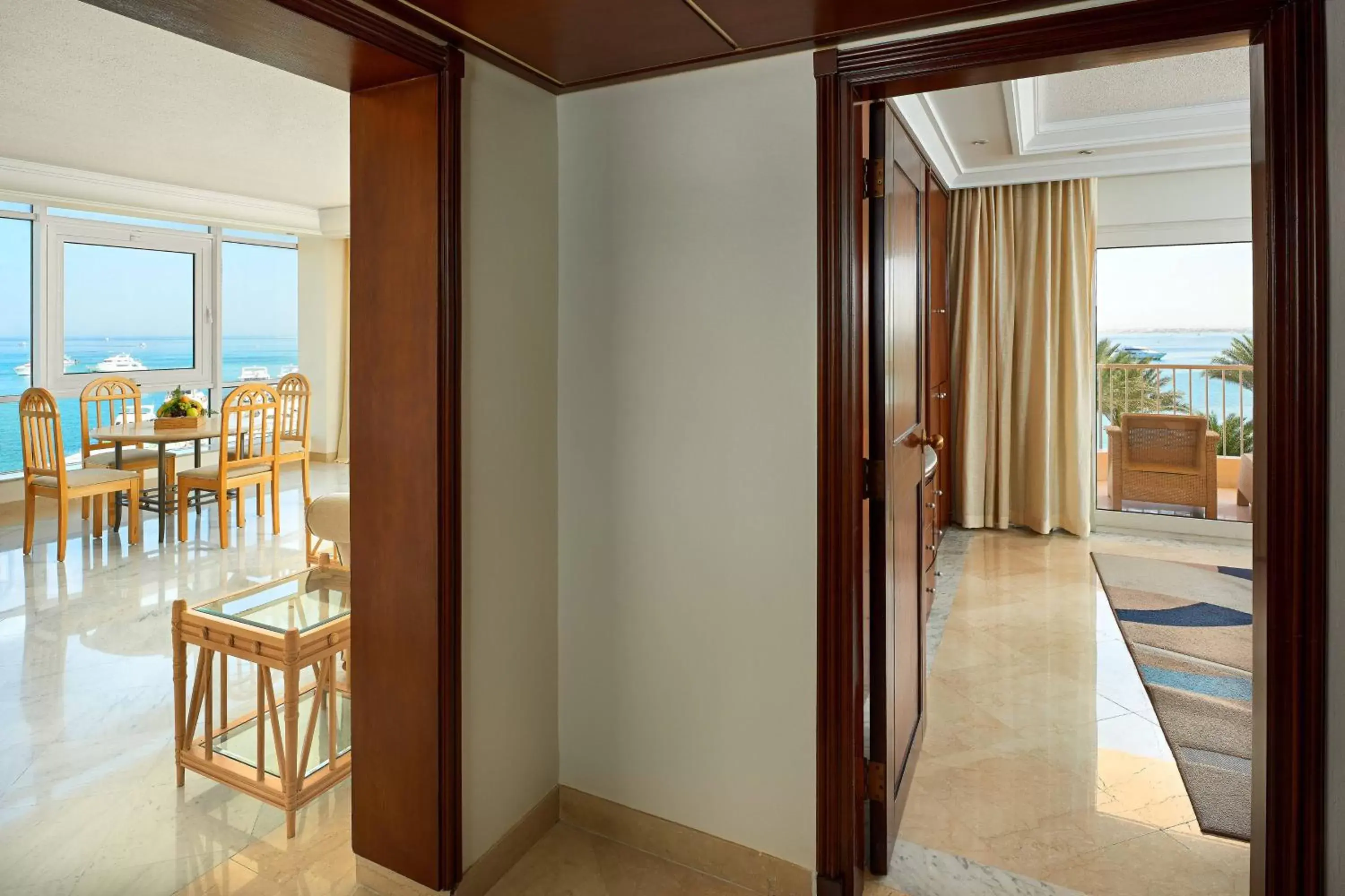 Bedroom, Balcony/Terrace in Hurghada Marriott Red Sea Beach Resort