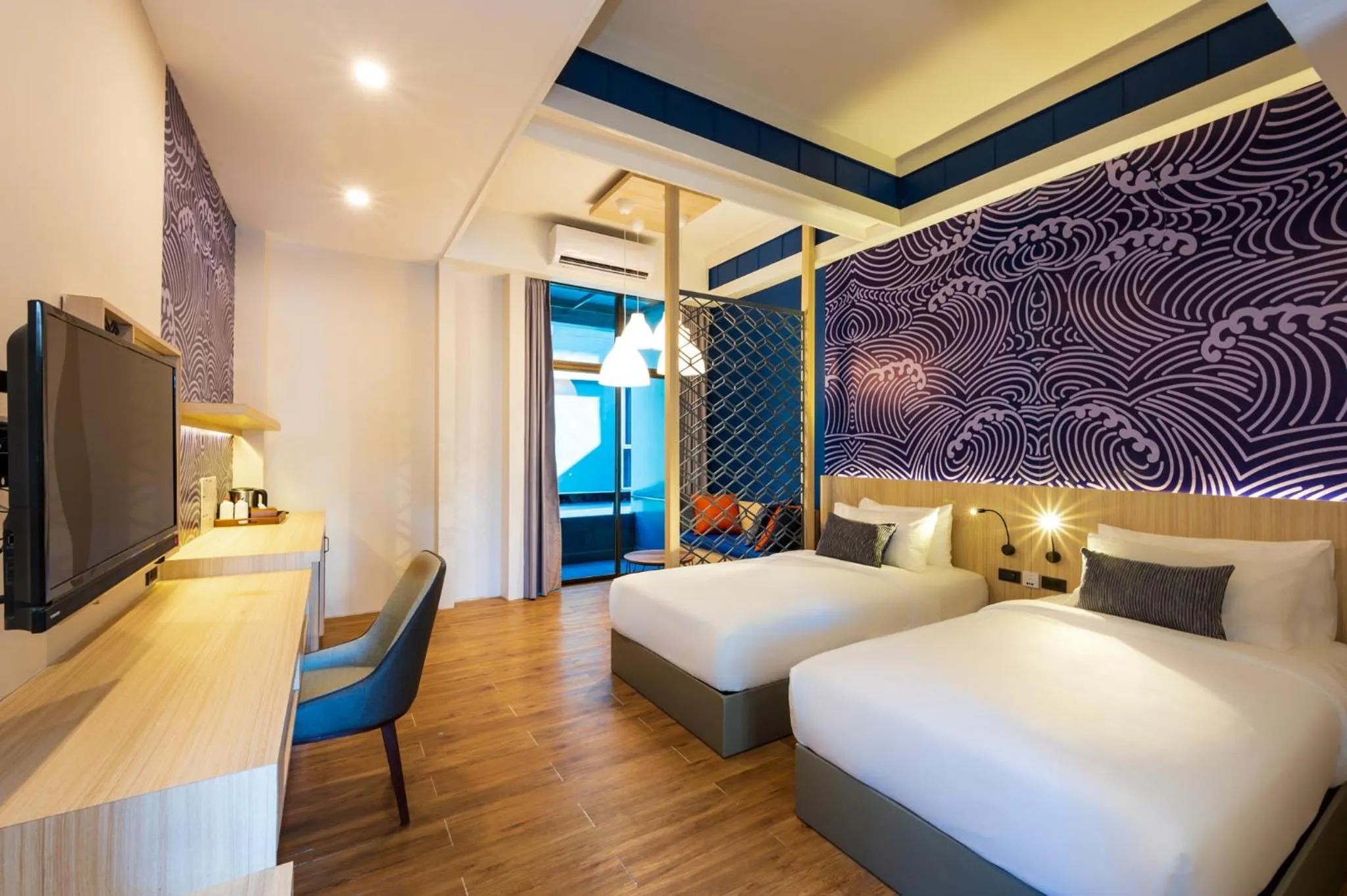 Bed in Maldives Beach Resort