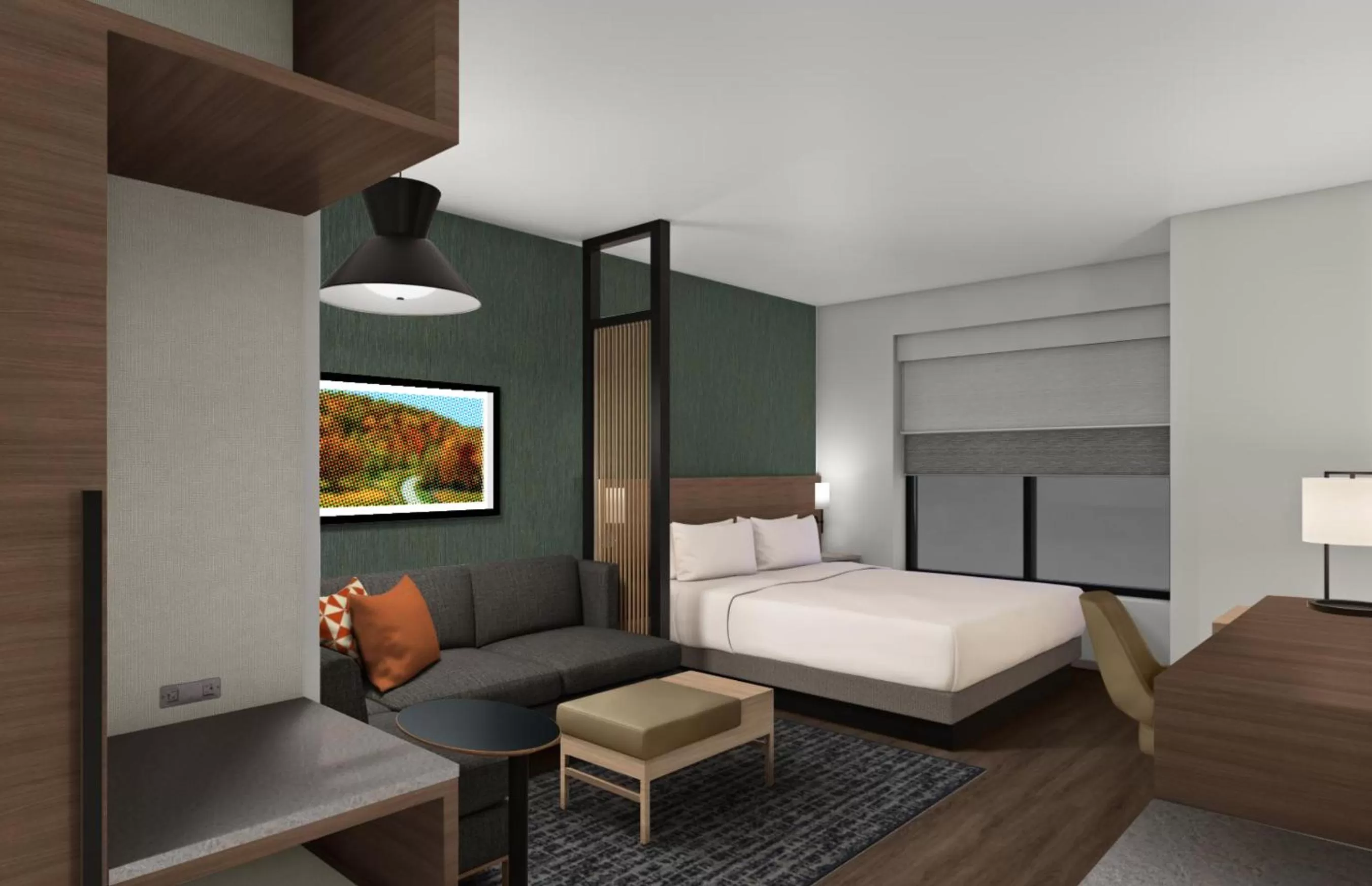 Bed in Hyatt Place Harrisonburg