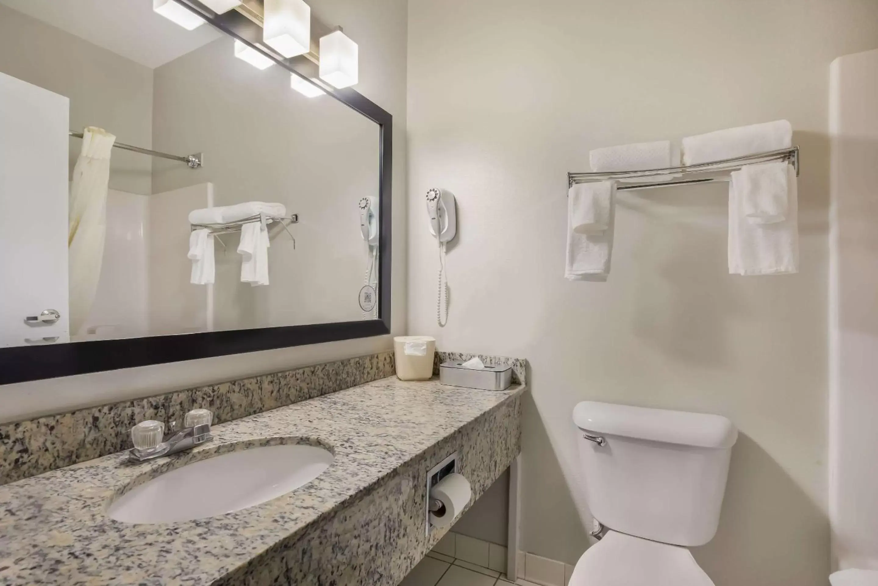 Bedroom, Bathroom in MainStay Suites Joliet I-80