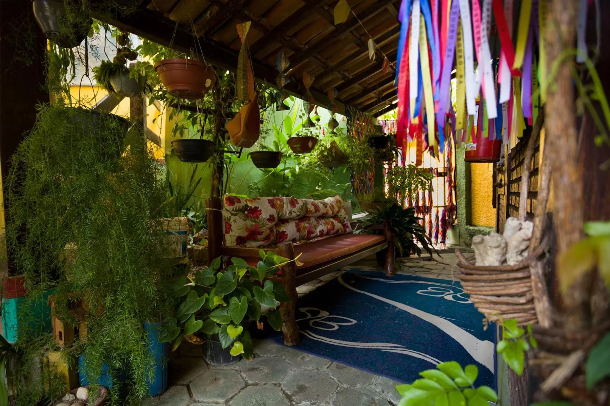 Garden in Hospedagem La Bilbaina