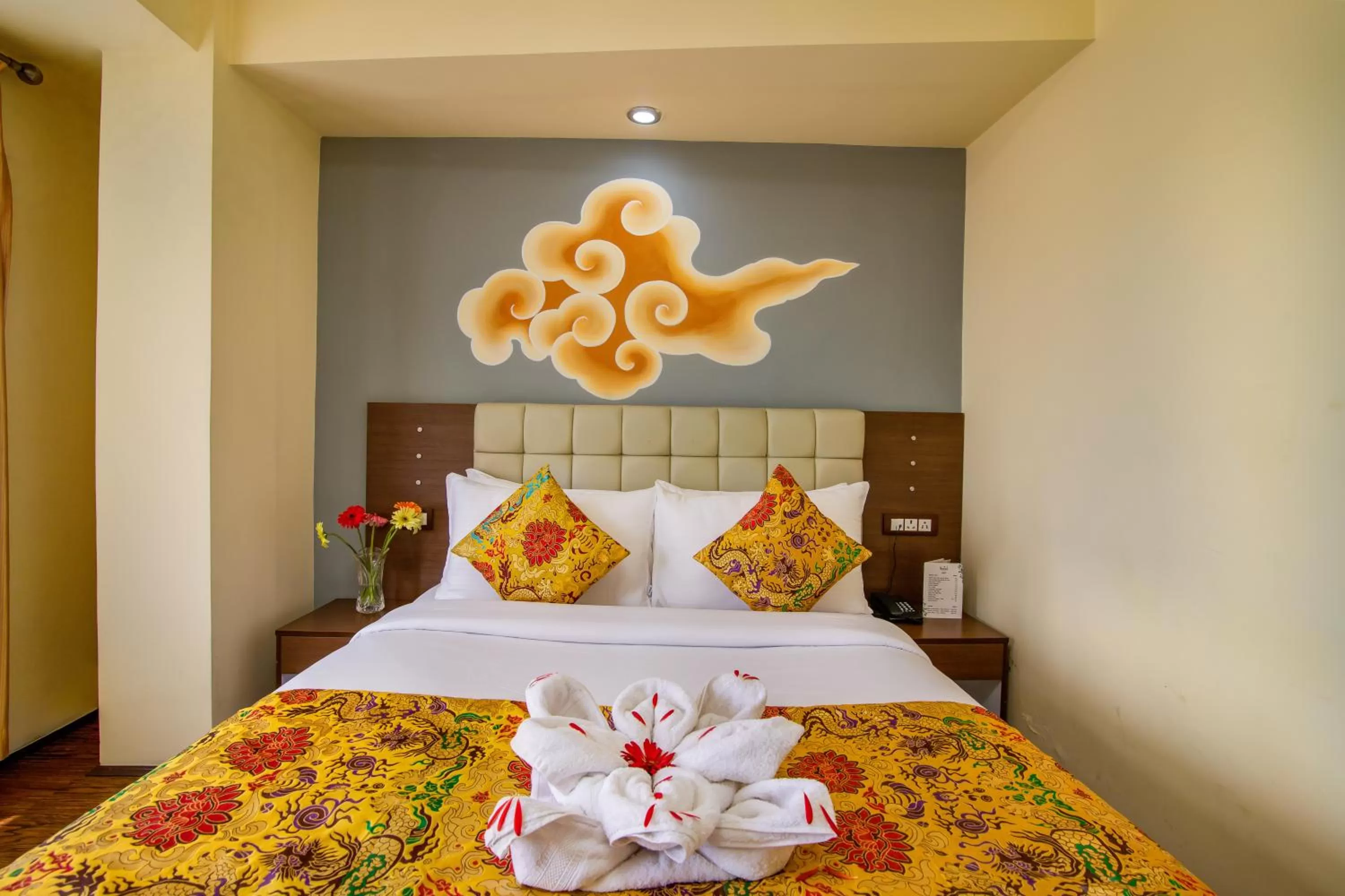 Bedroom, Bed in Muscatel Grand Silkroute - 300 Mts from MG Marg