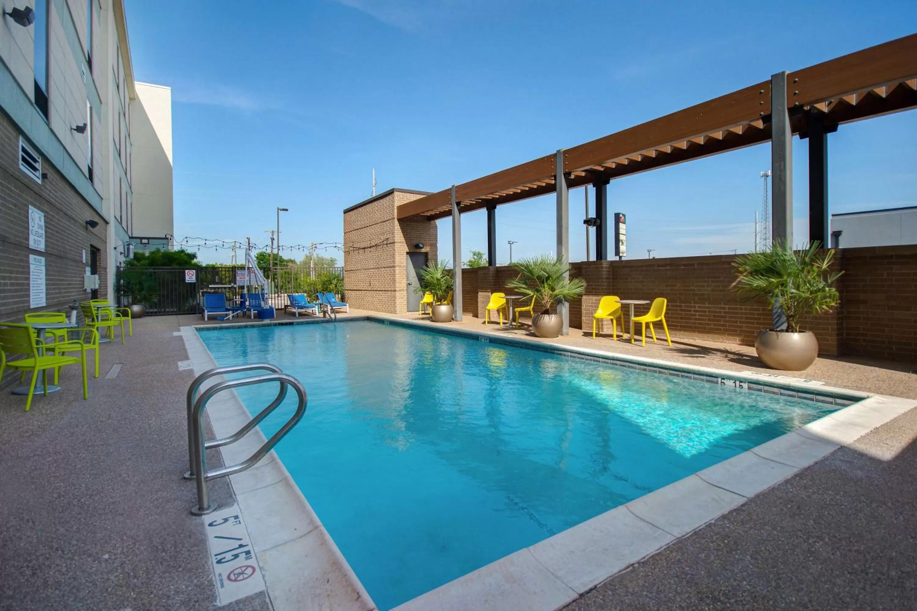 Pool view in Home2 Suites By Hilton Waco