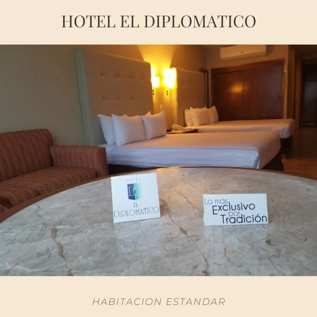 Living room, Bed in El Diplomatico