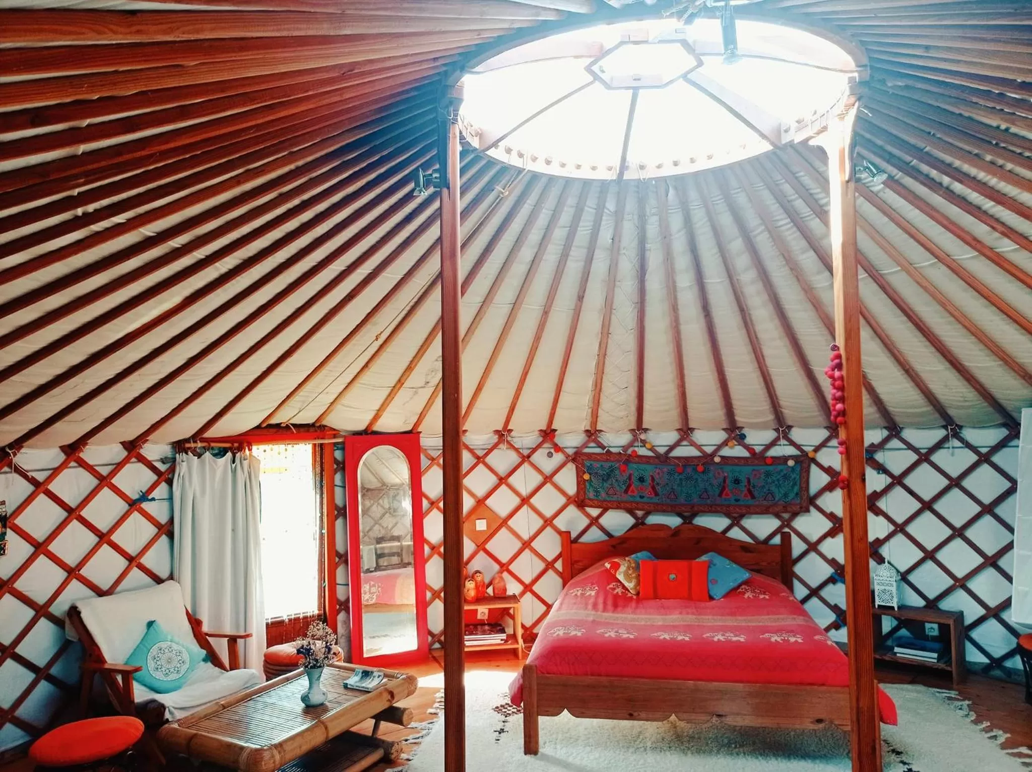 Bed in Les Yourtes d'Hôtes