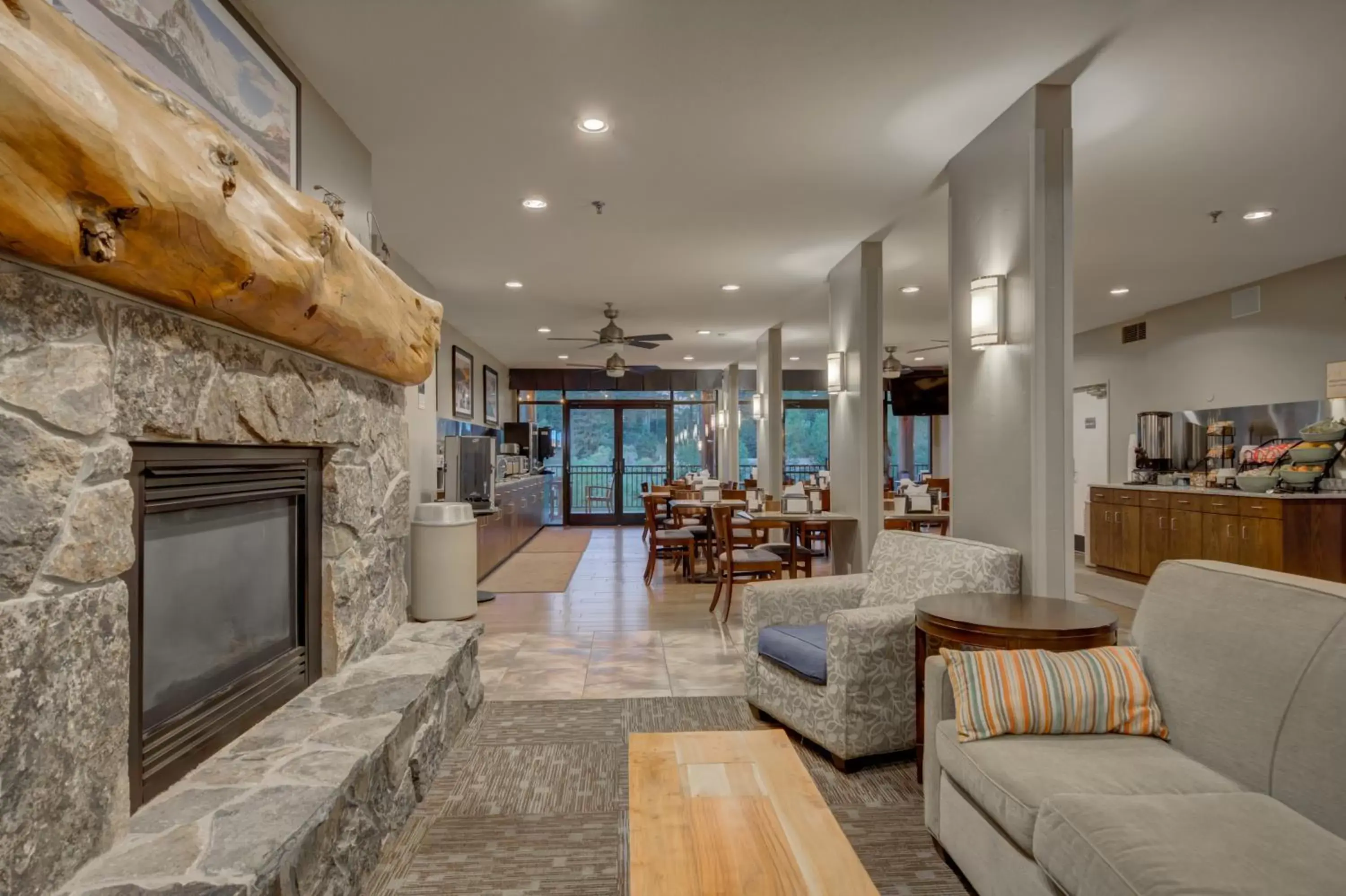 Lobby or reception in The Pine Lodge on Whitefish River, Ascend Hotel Collection