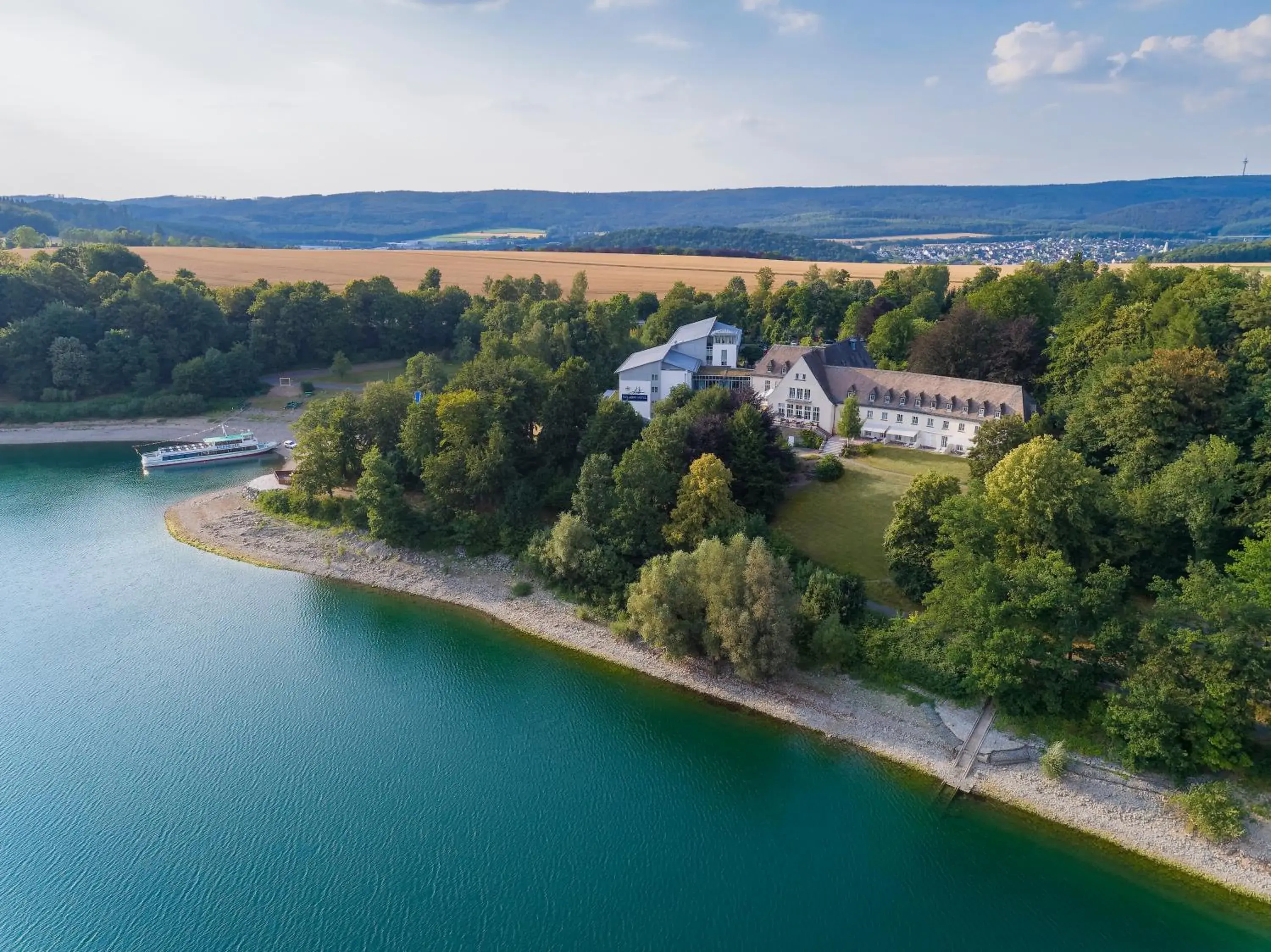 Lake view, Bird's-eye View in Welcome Hotel Meschede Hennesee