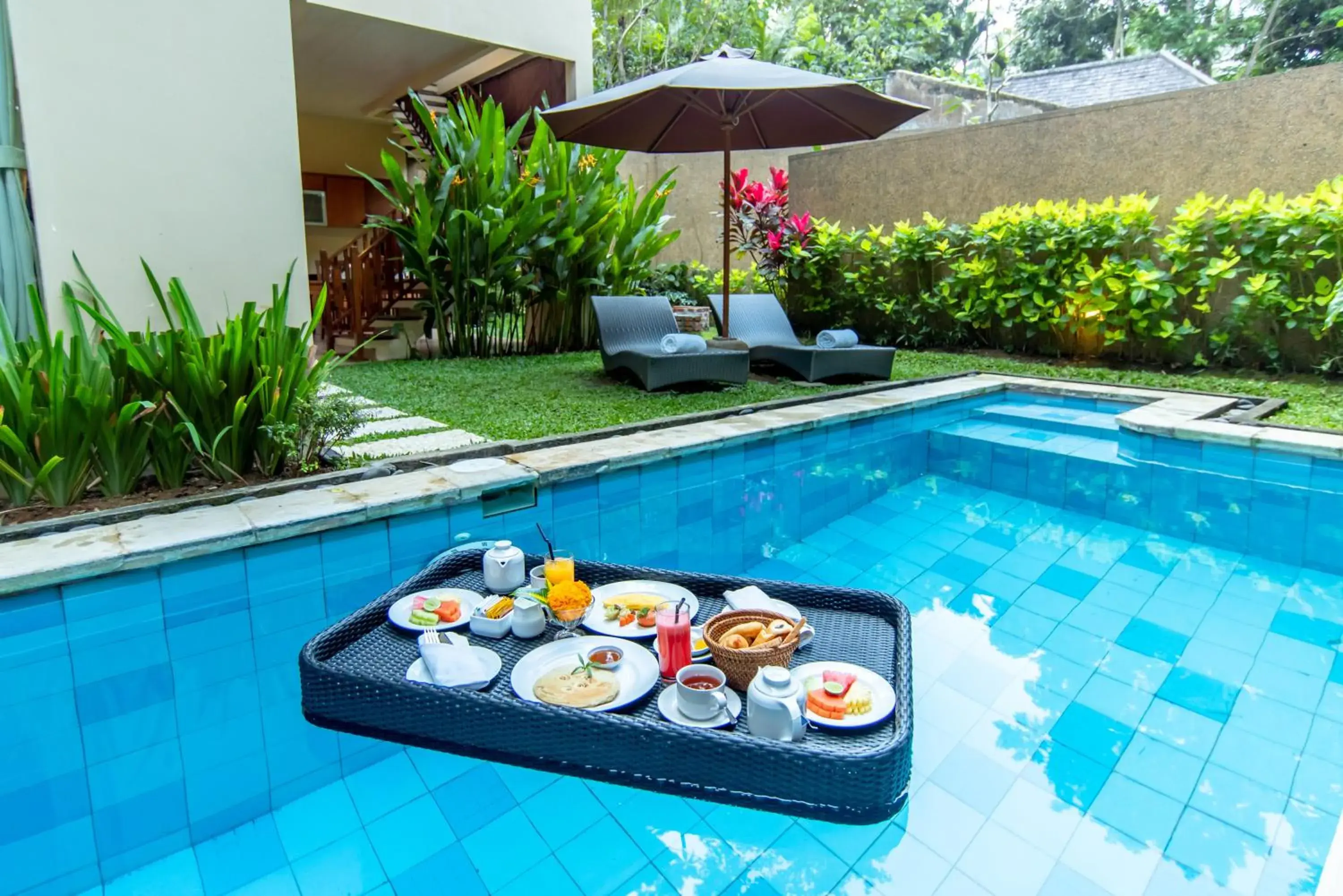 Food and drinks, Swimming Pool in Ashoka Tree Resort at Tanggayuda