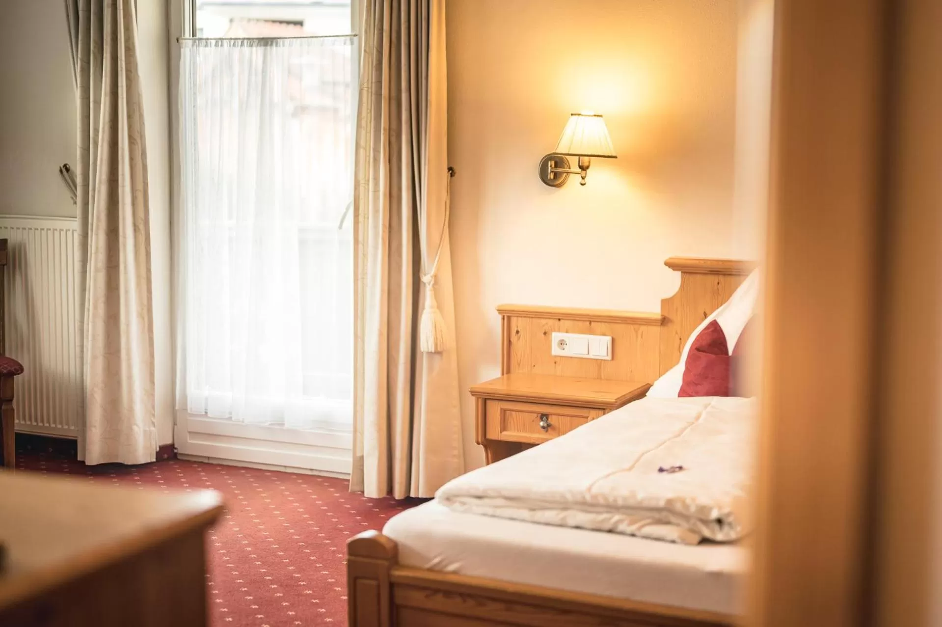 Bedroom, Bed in Hotel Schartner