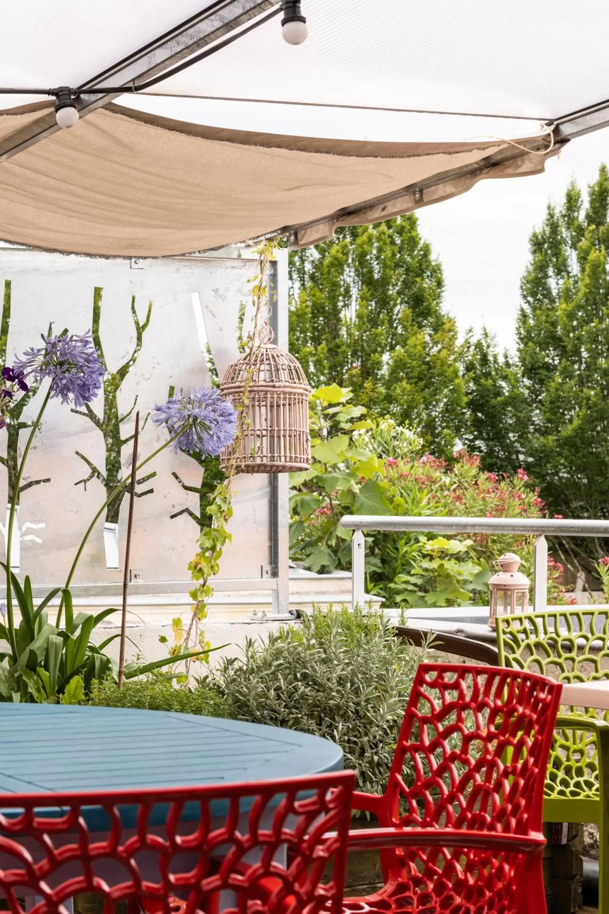 Balcony/Terrace in Hôtel de la Gare