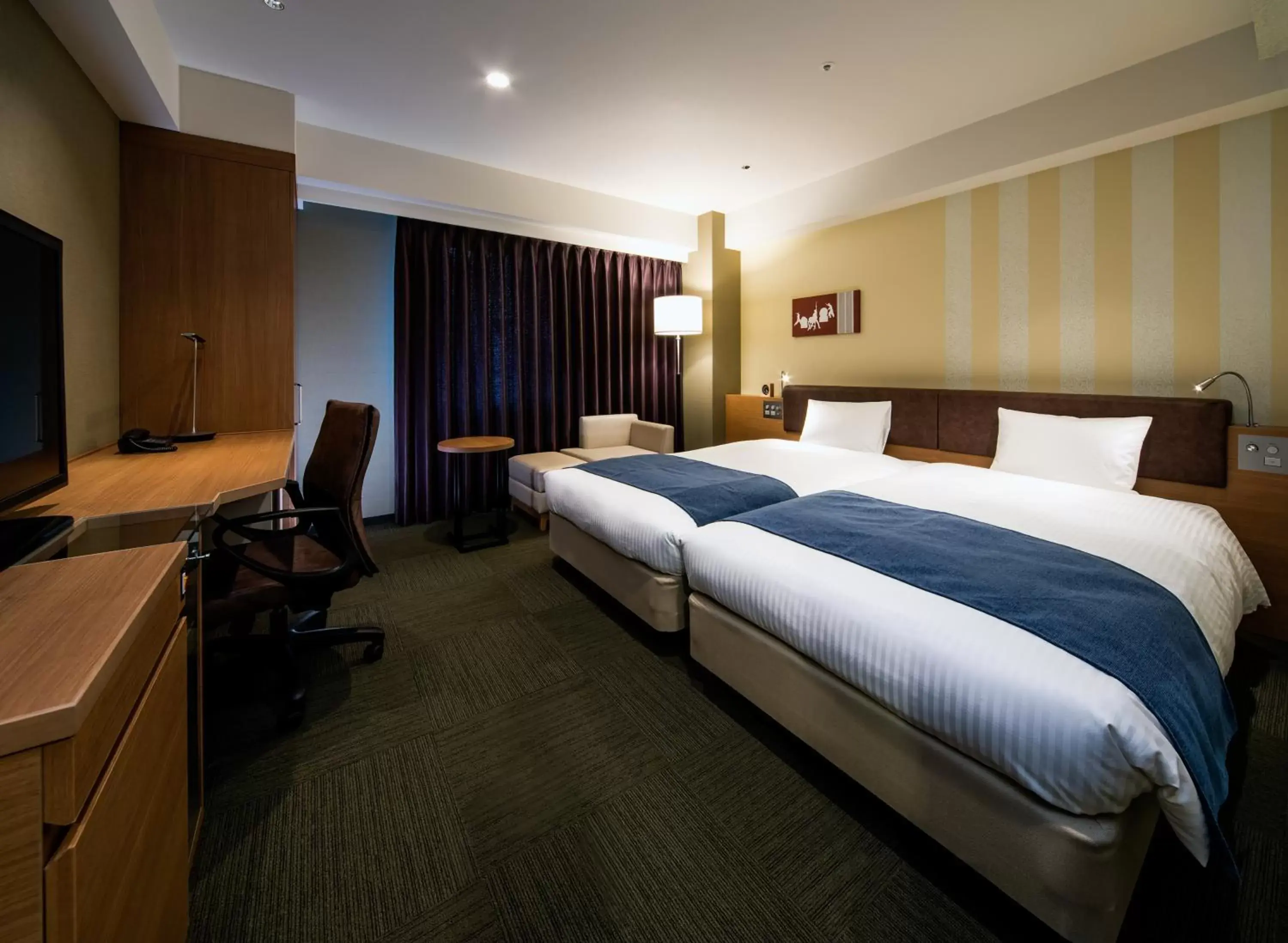 Photo of the whole room, Bed in Daiwa Roynet Hotel Kokura Ekimae