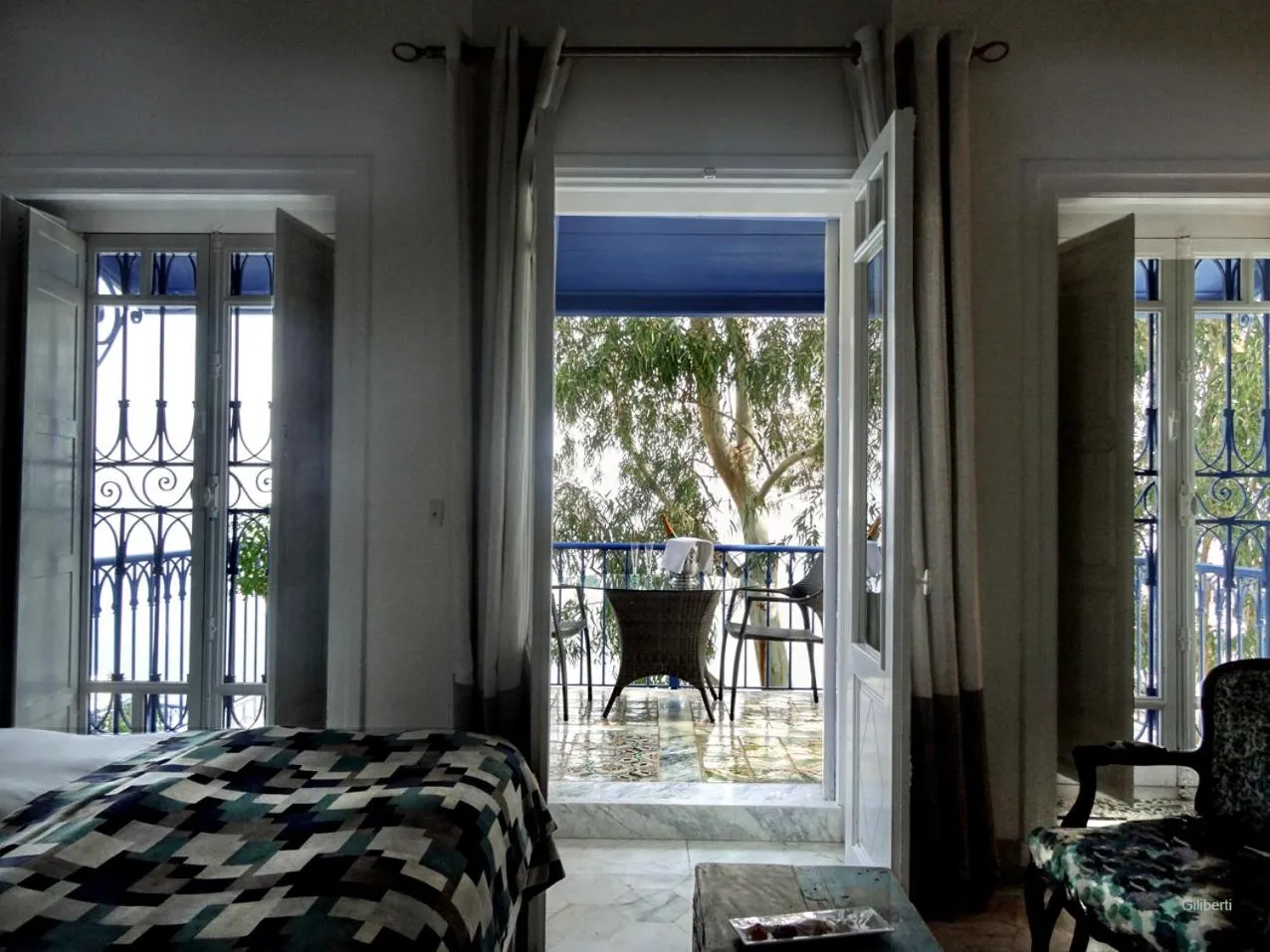 Bedroom, Bed in La Villa Bleue-Sidi Bou Said