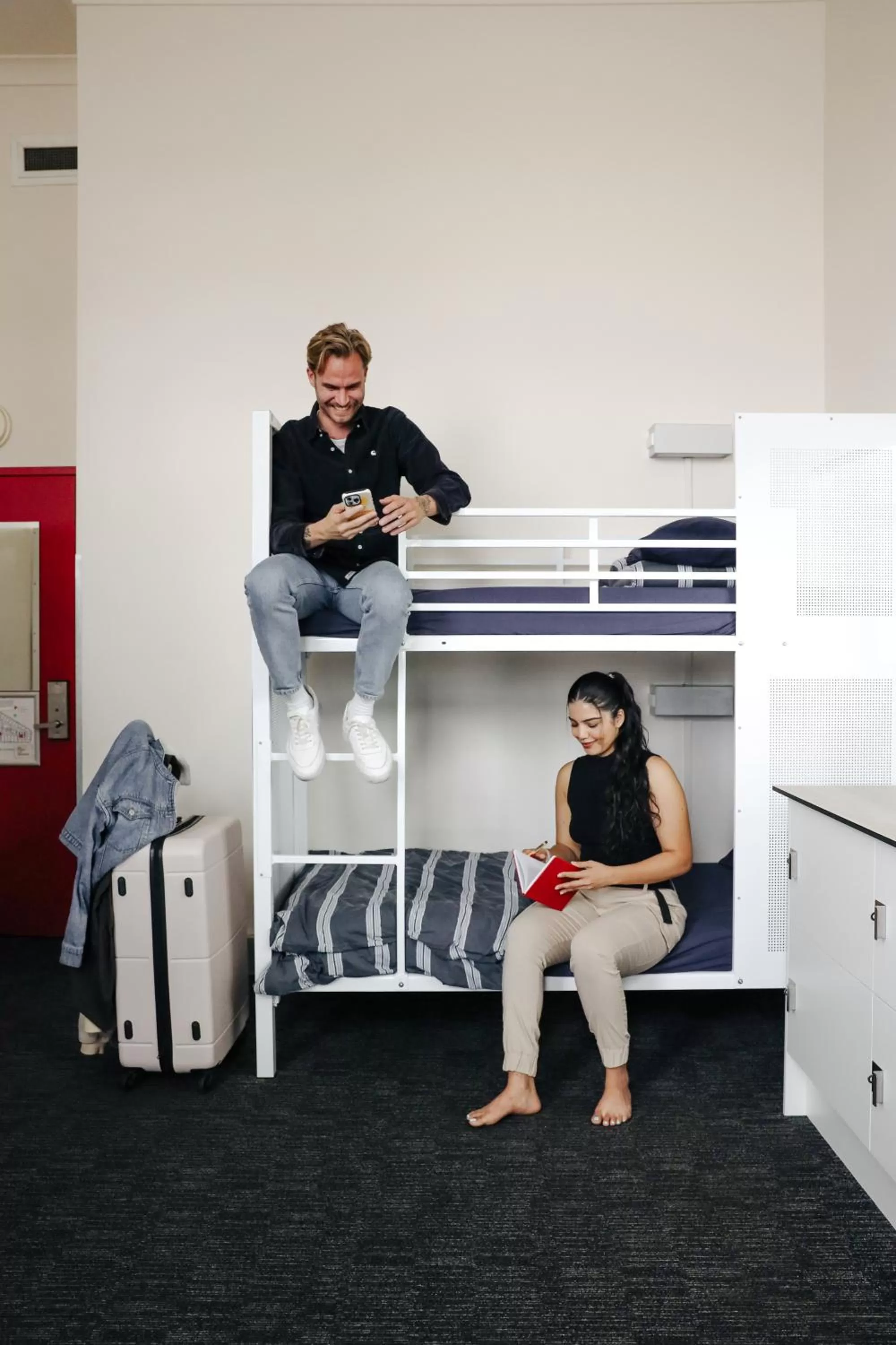 People, Bed in Wake Up! Sydney Central