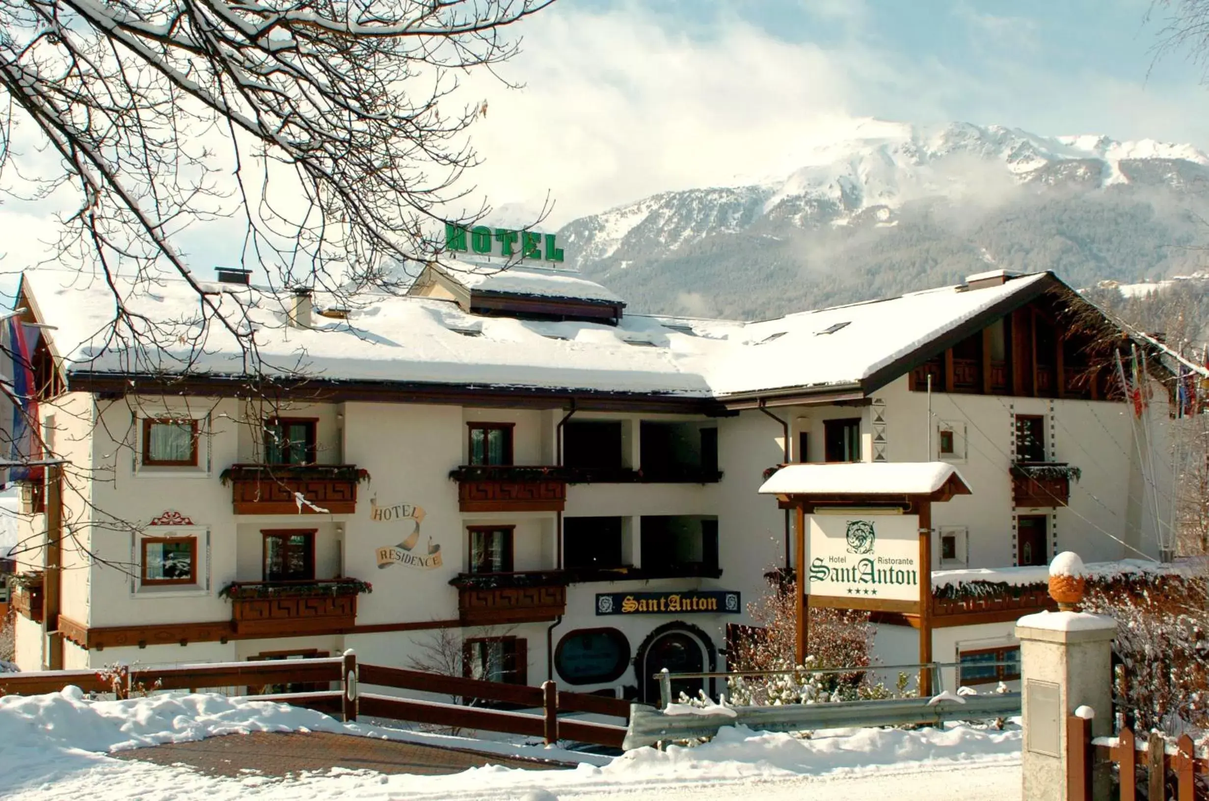 Property building, Winter in Hotel Santanton