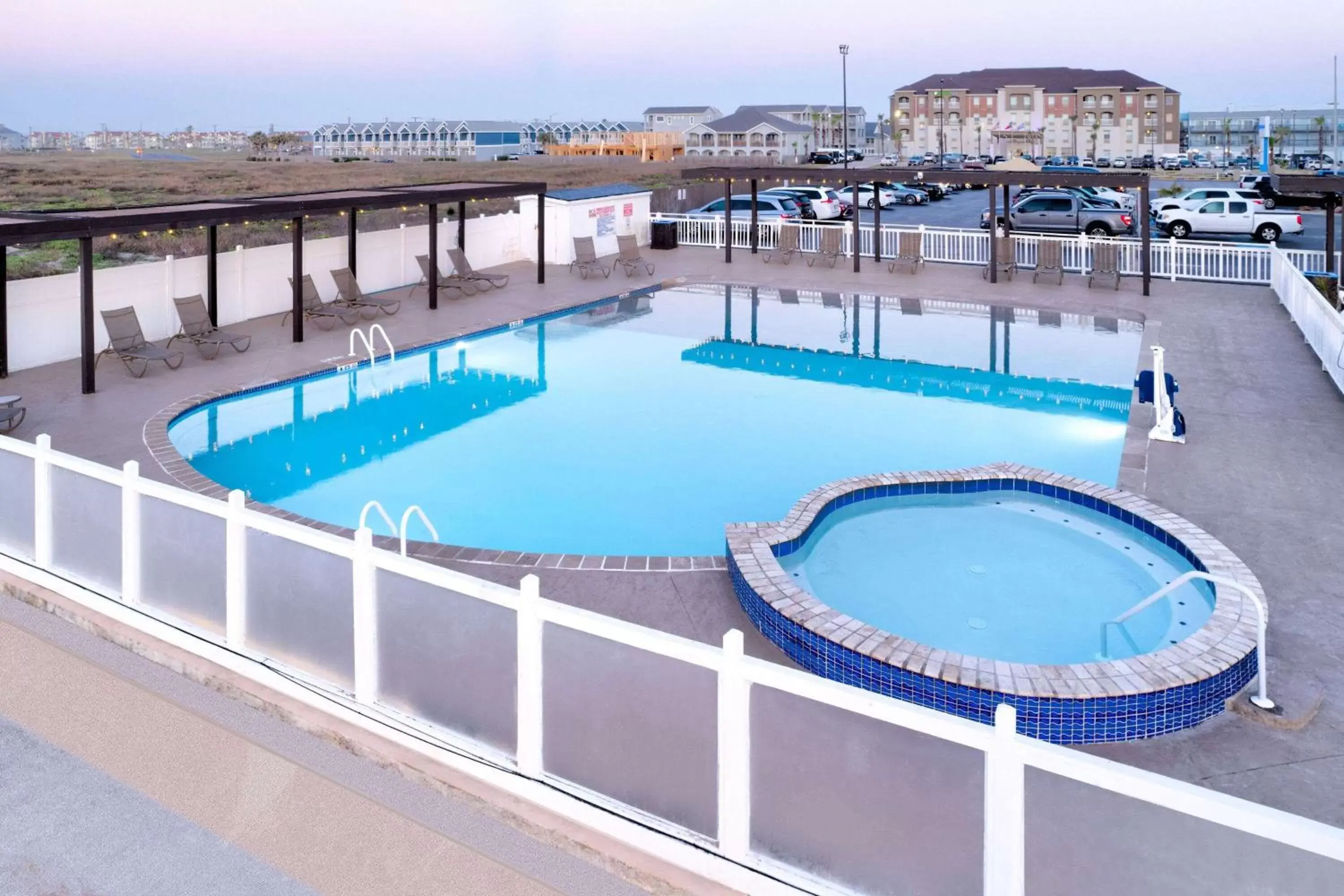 Property building, Swimming Pool in Wyndham Corpus Christi Resort North Padre Island