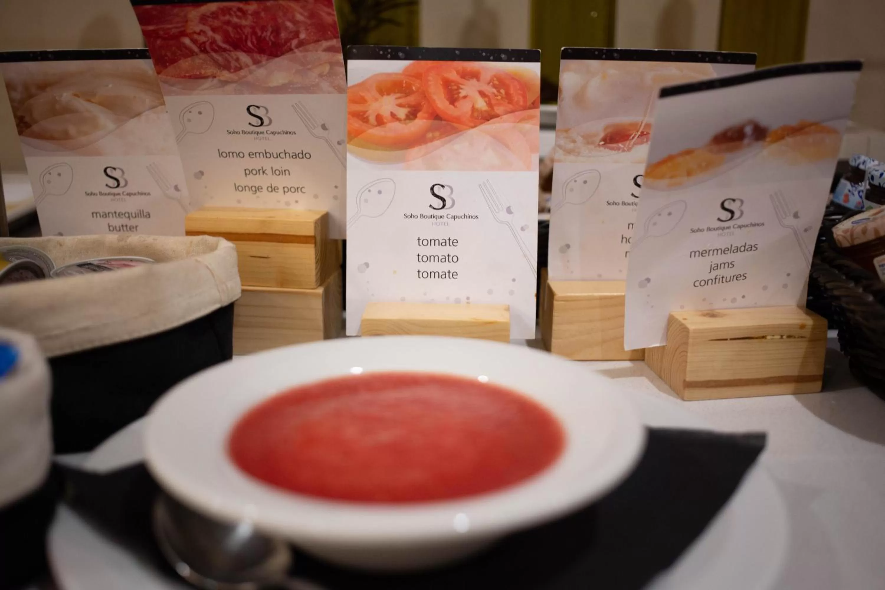 Buffet breakfast in Soho Boutique Capuchinos & Spa