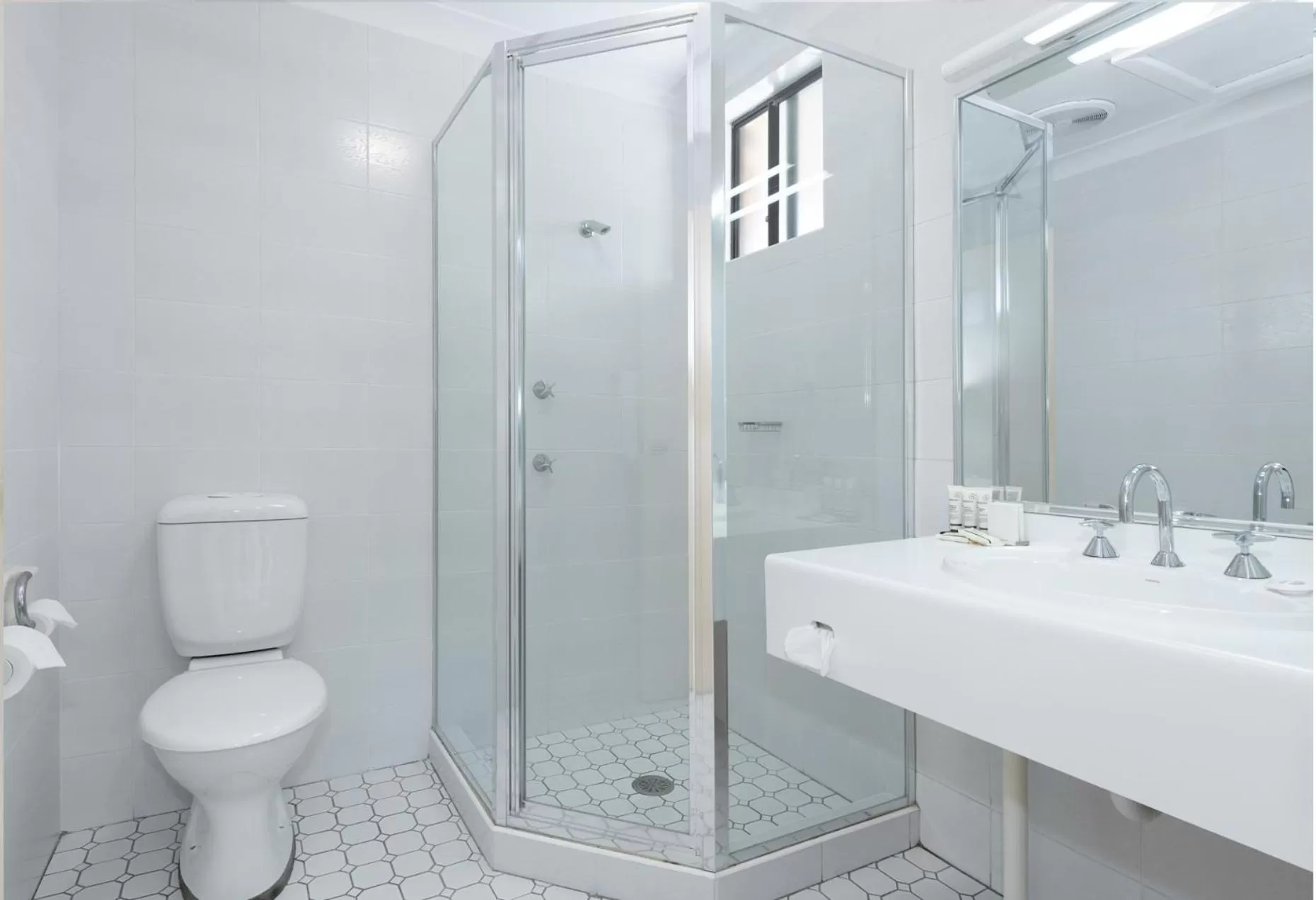 Toilet in Zig Zag Motel & Apartments