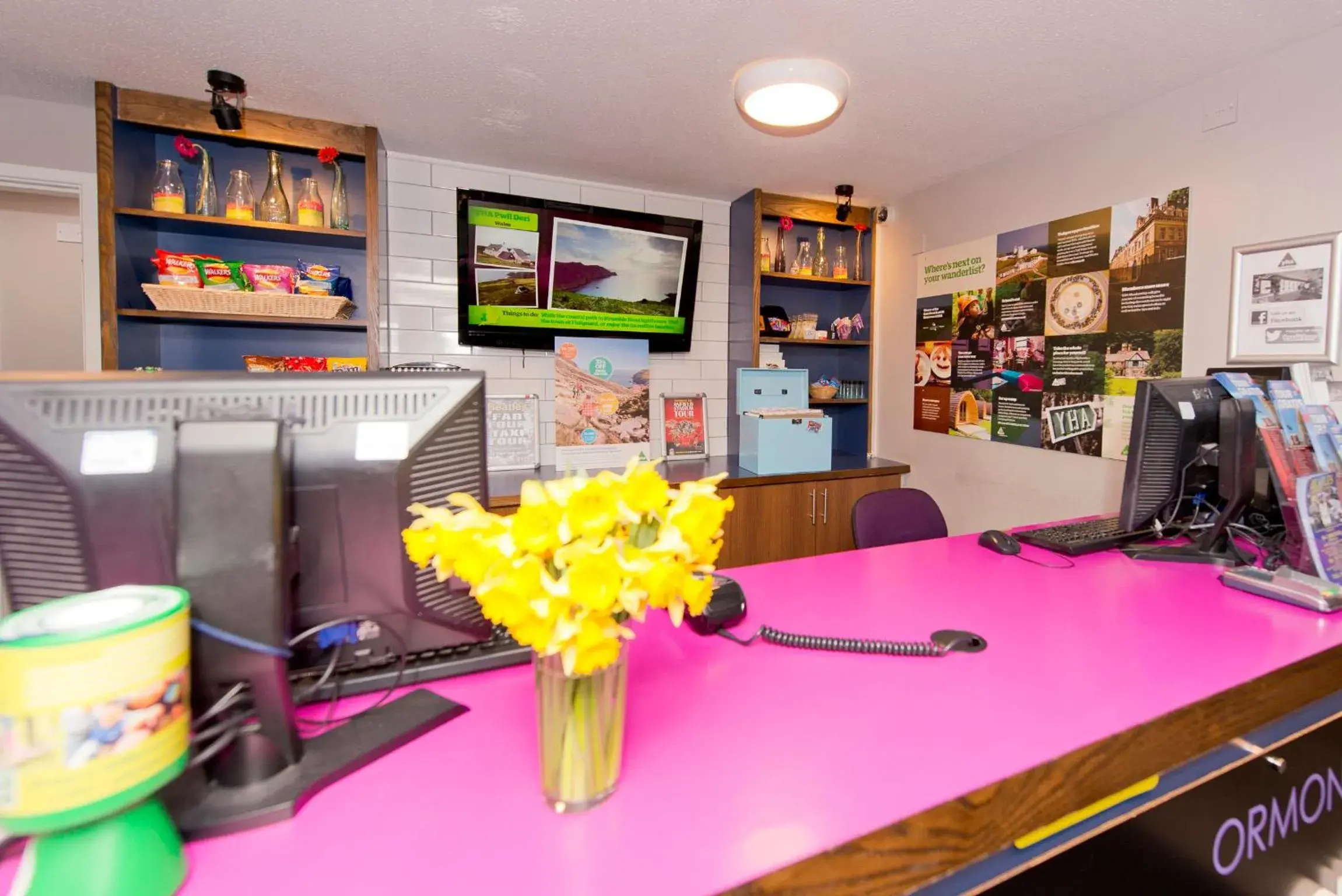 Lobby or reception in YHA Liverpool Albert Dock