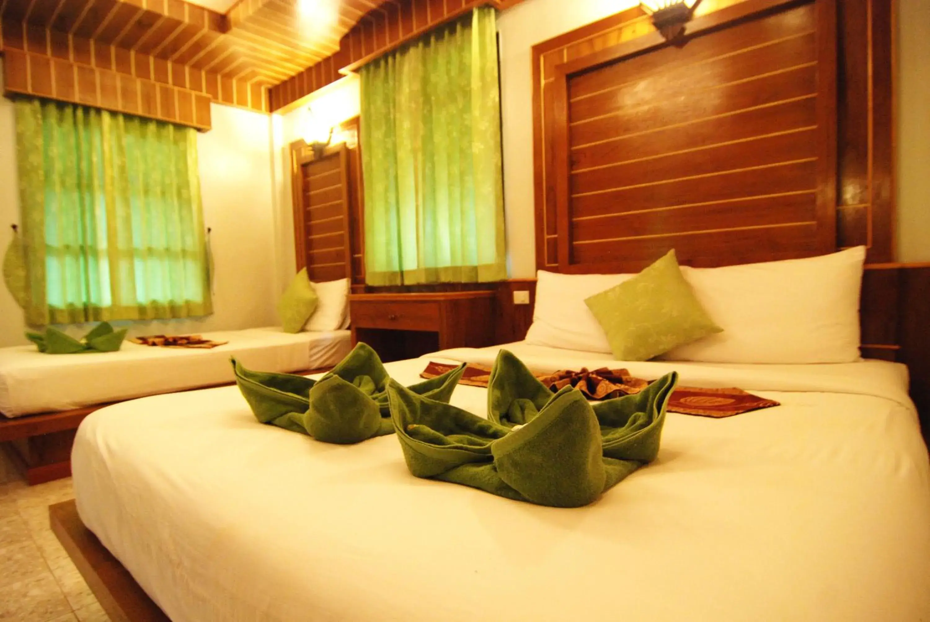 Bedroom, Bed in Nature Beach Resort, Koh Lanta