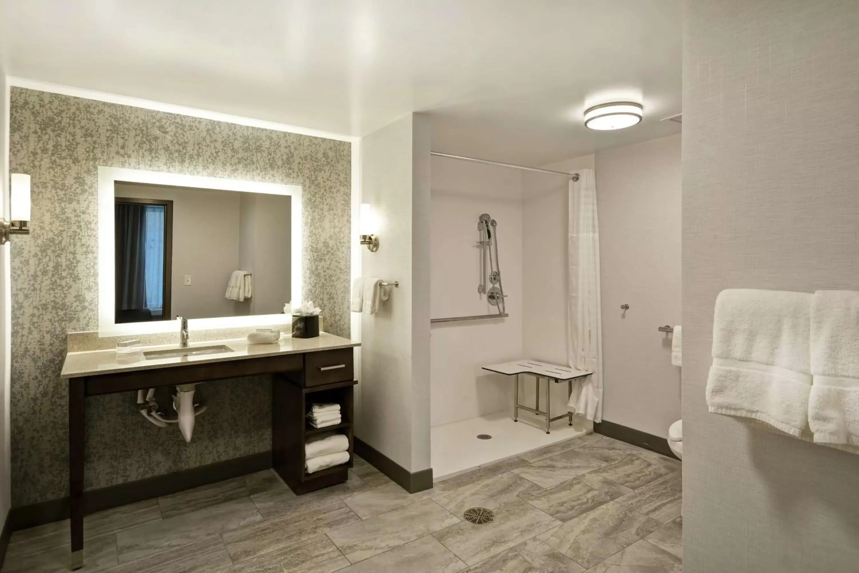 Bathroom in Homewood Suites By Hilton Warren Detroit