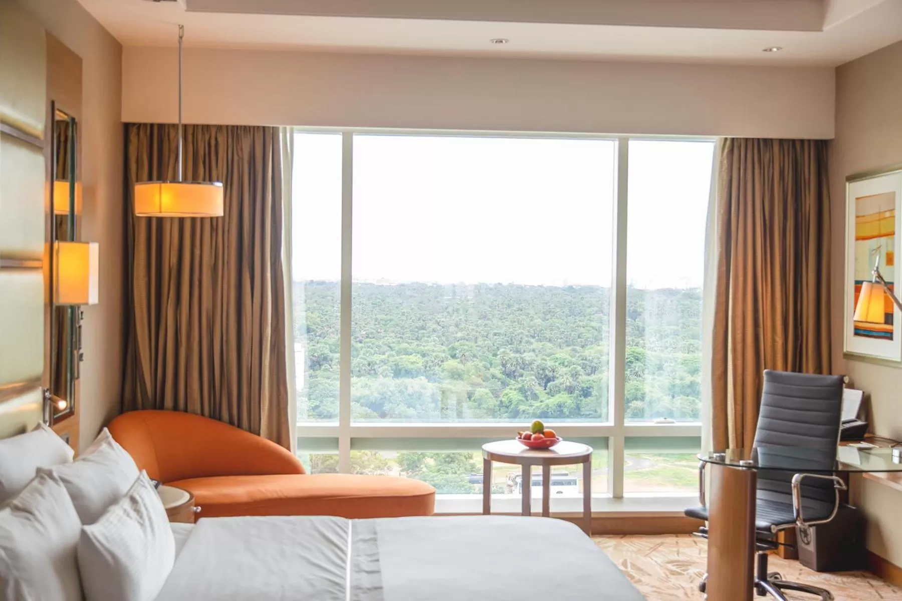 Natural landscape, Bed in The Westin Chennai Velachery