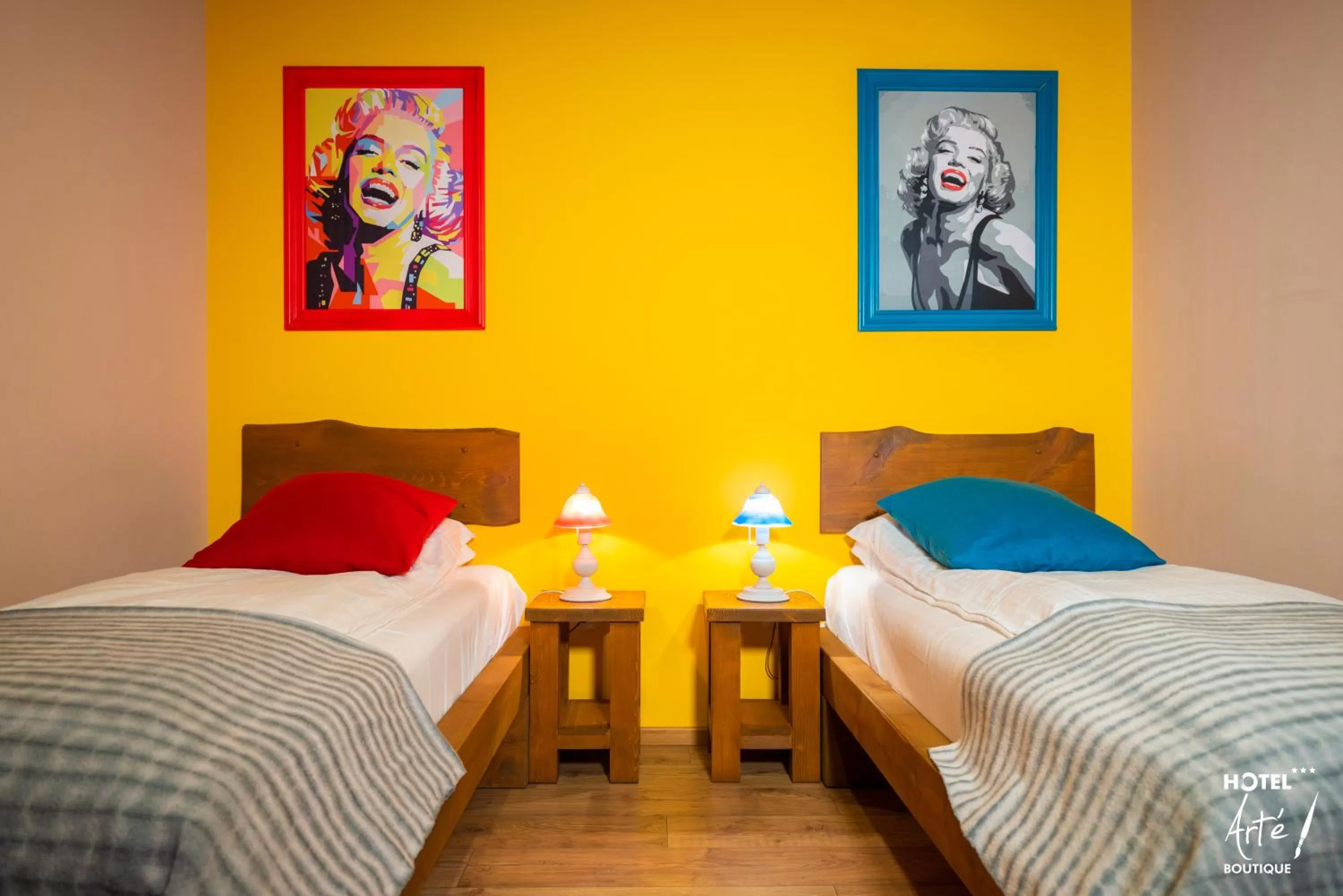 Bed in Art'e Boutique Hotel