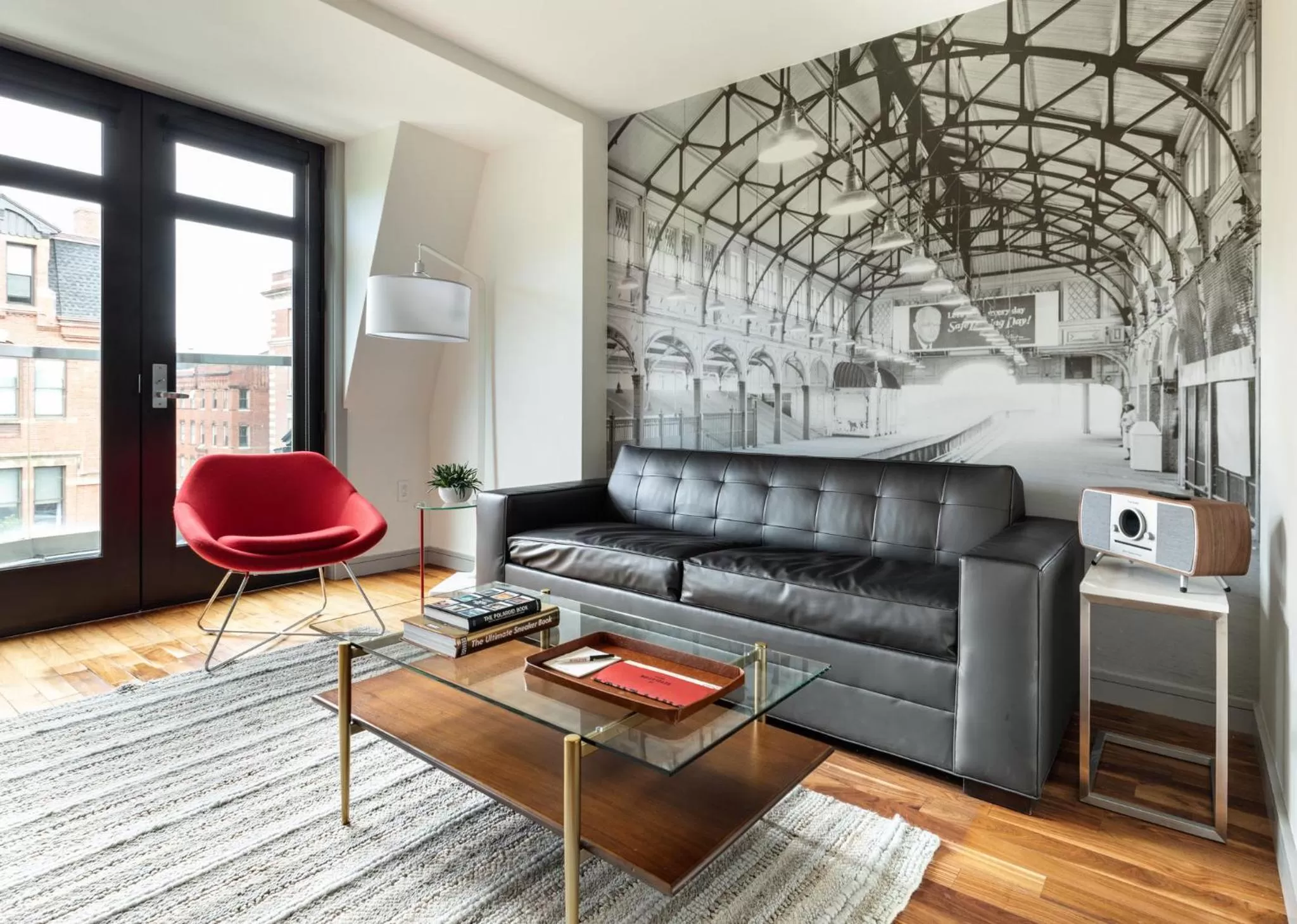 Living room in The Revolution Hotel