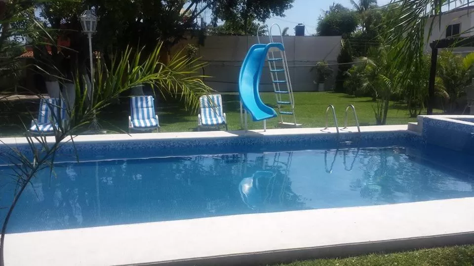 Pool view in Finca de los Angeles