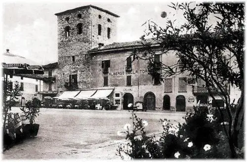 Property building, Winter in Albergo Ristorante Della Torre