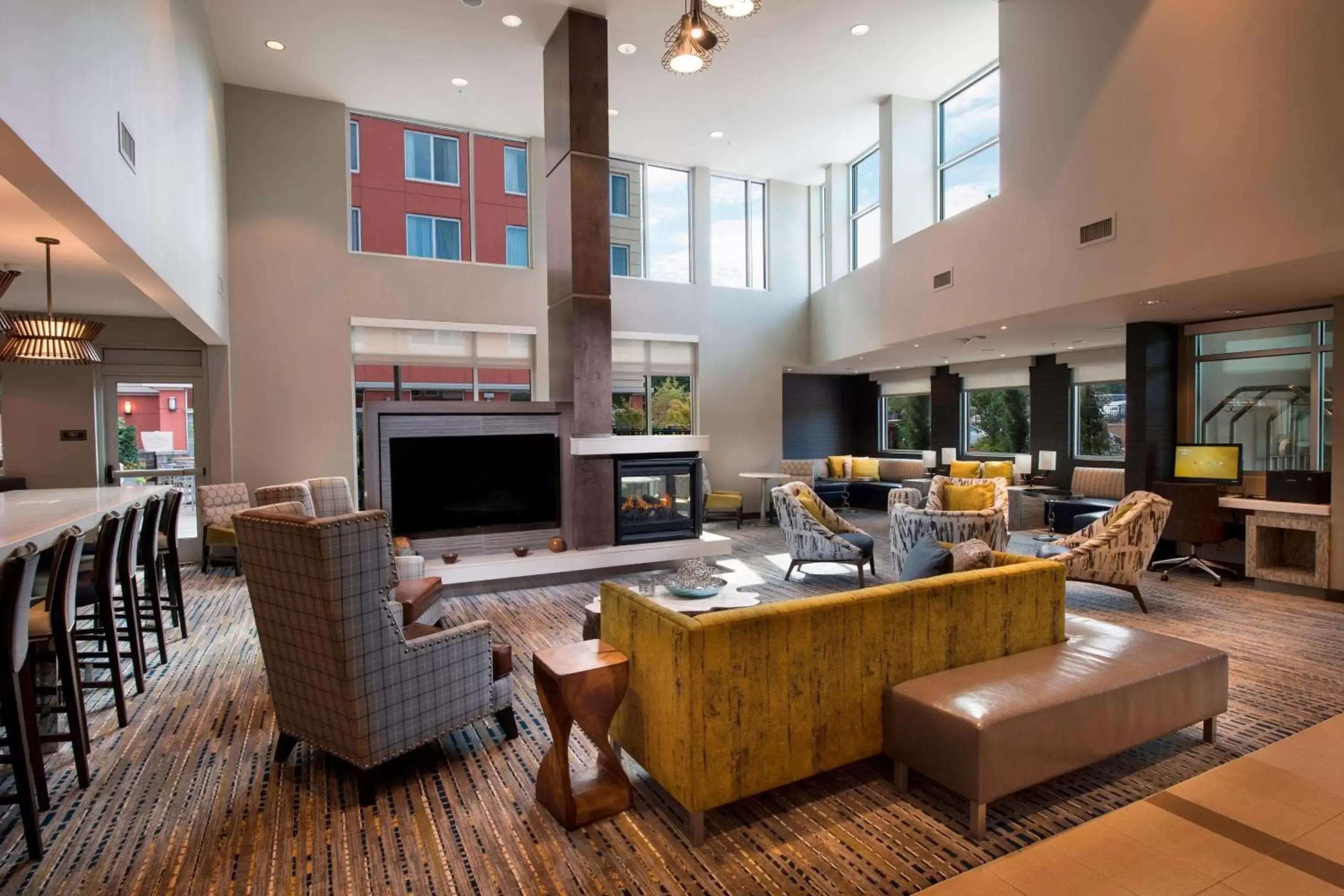 Lobby or reception, Restaurant/Places to Eat in Residence Inn Atlanta Perimeter Center Dunwoody