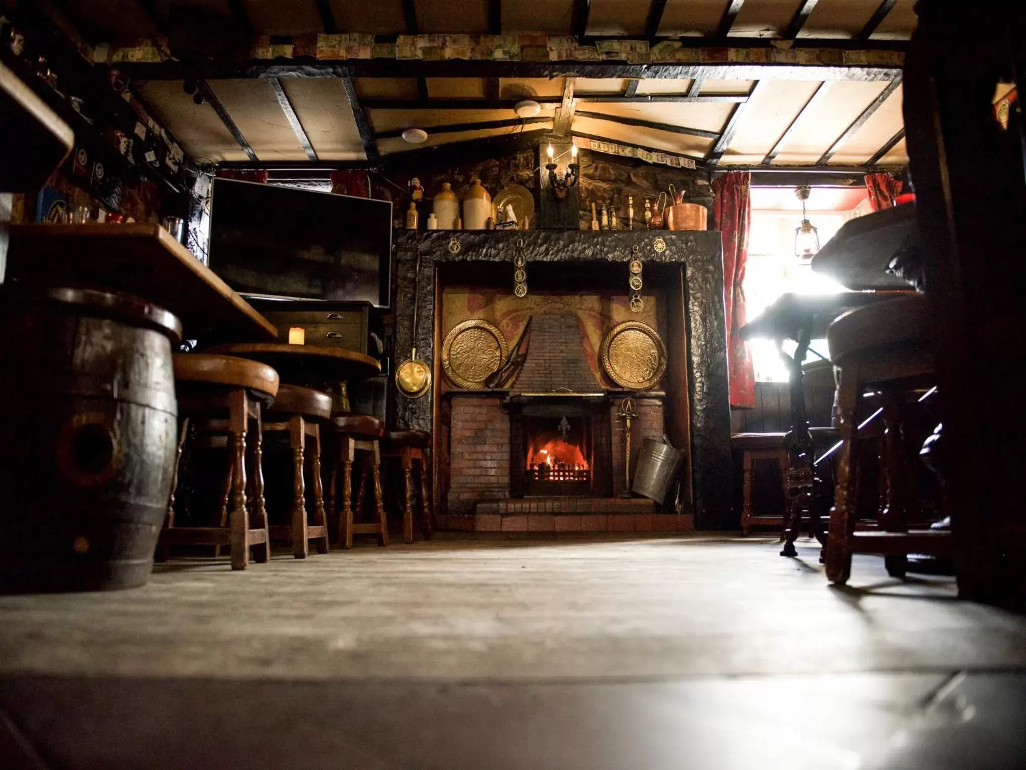 Lounge or bar in The Black Boy Inn