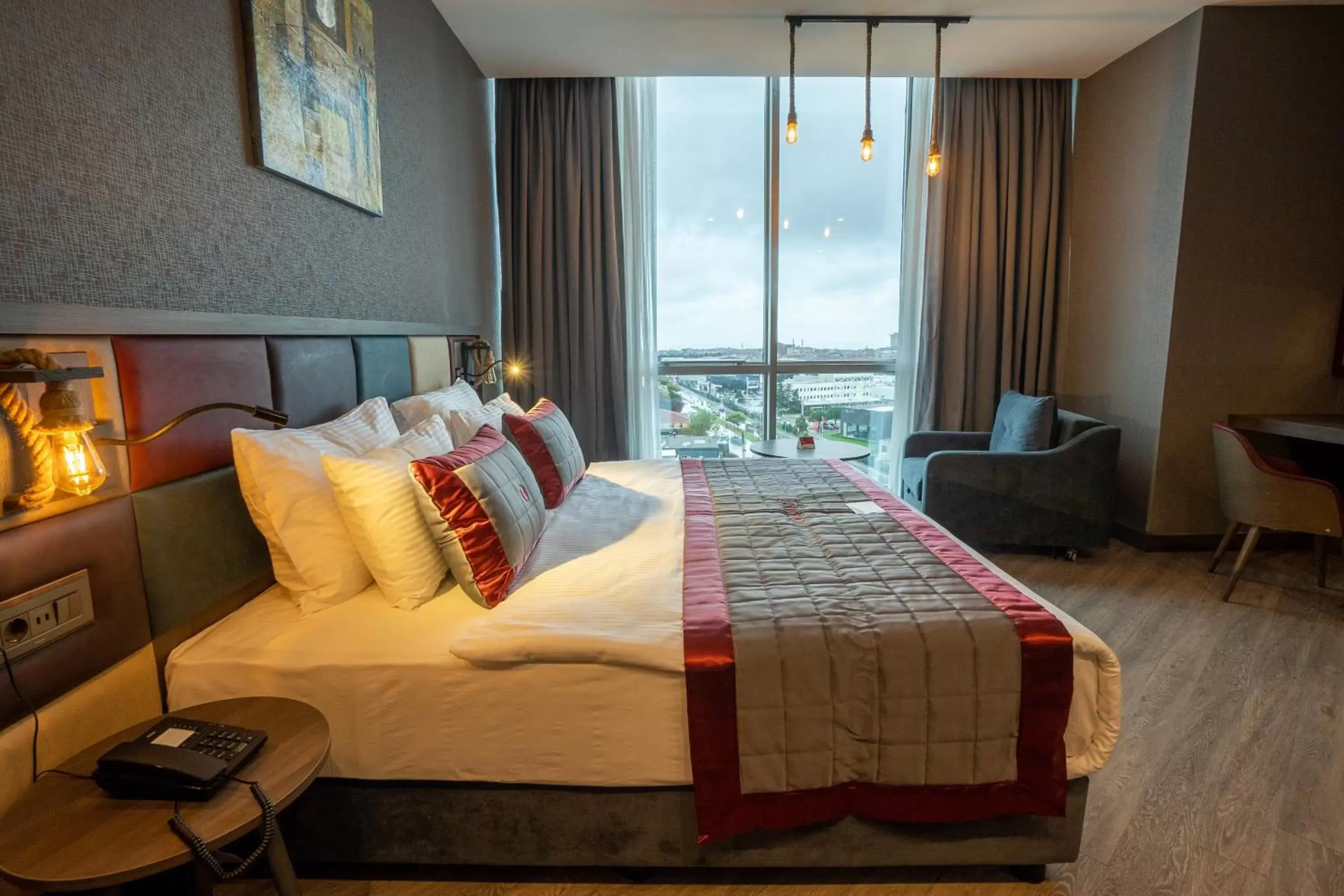 View (from property/room), Bed in Ramada Encore by Wyndham Istanbul Avcilar
