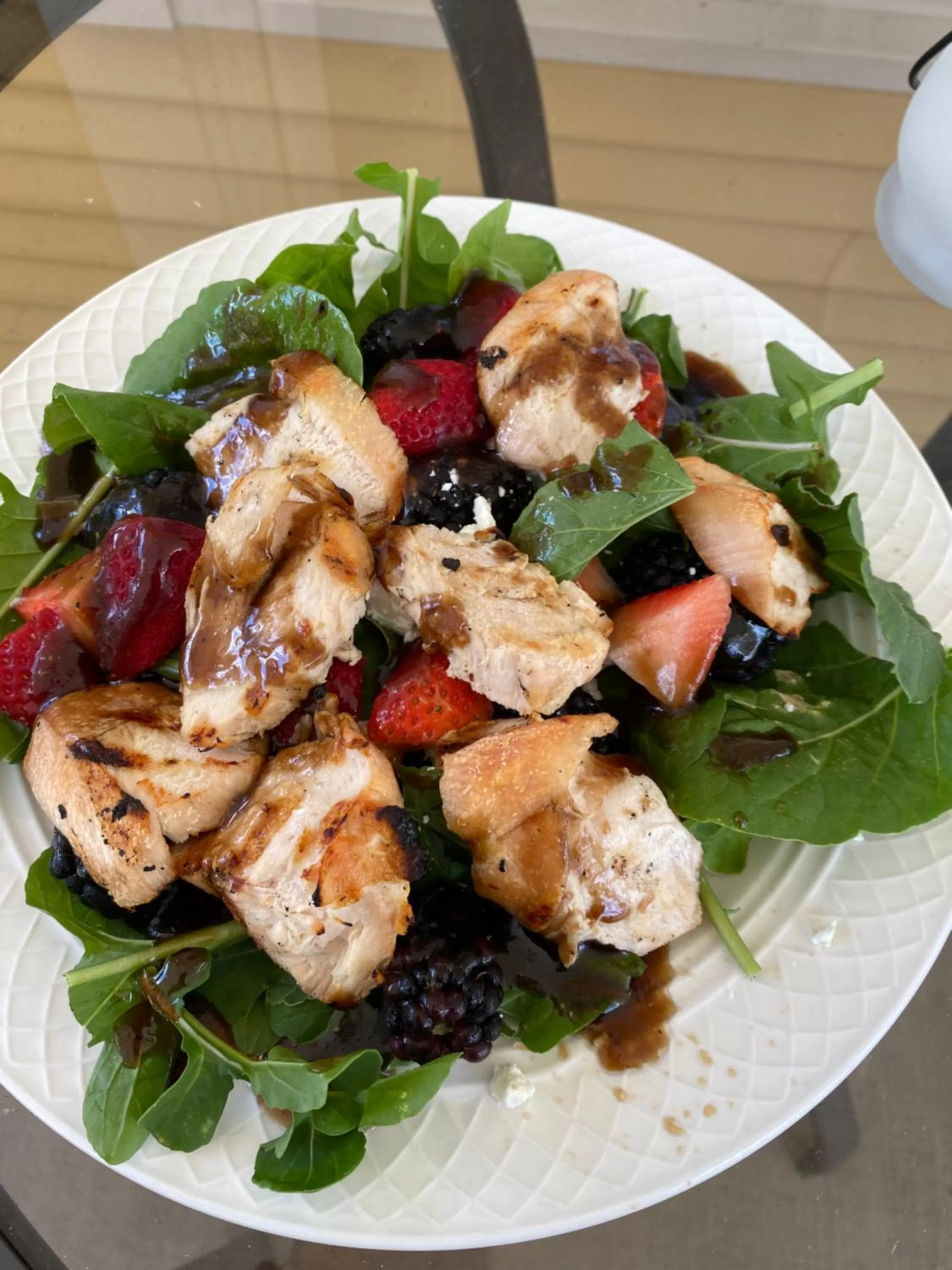 Food close-up in Inn On The River