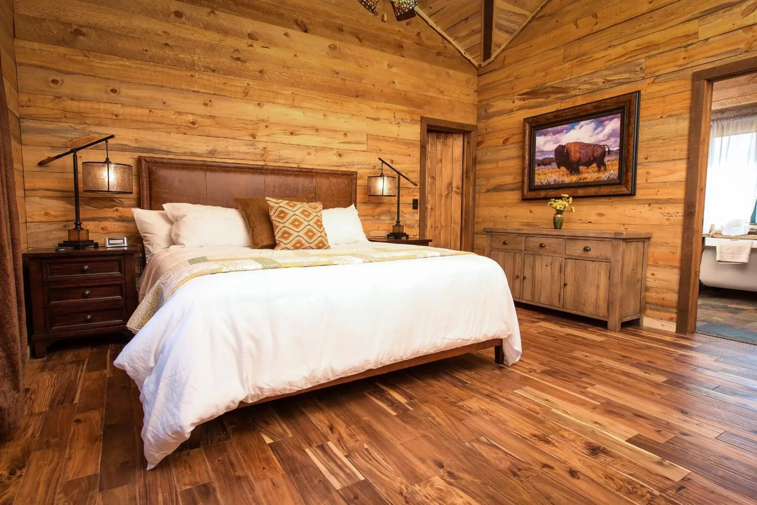 Bed in Zion Mountain Ranch