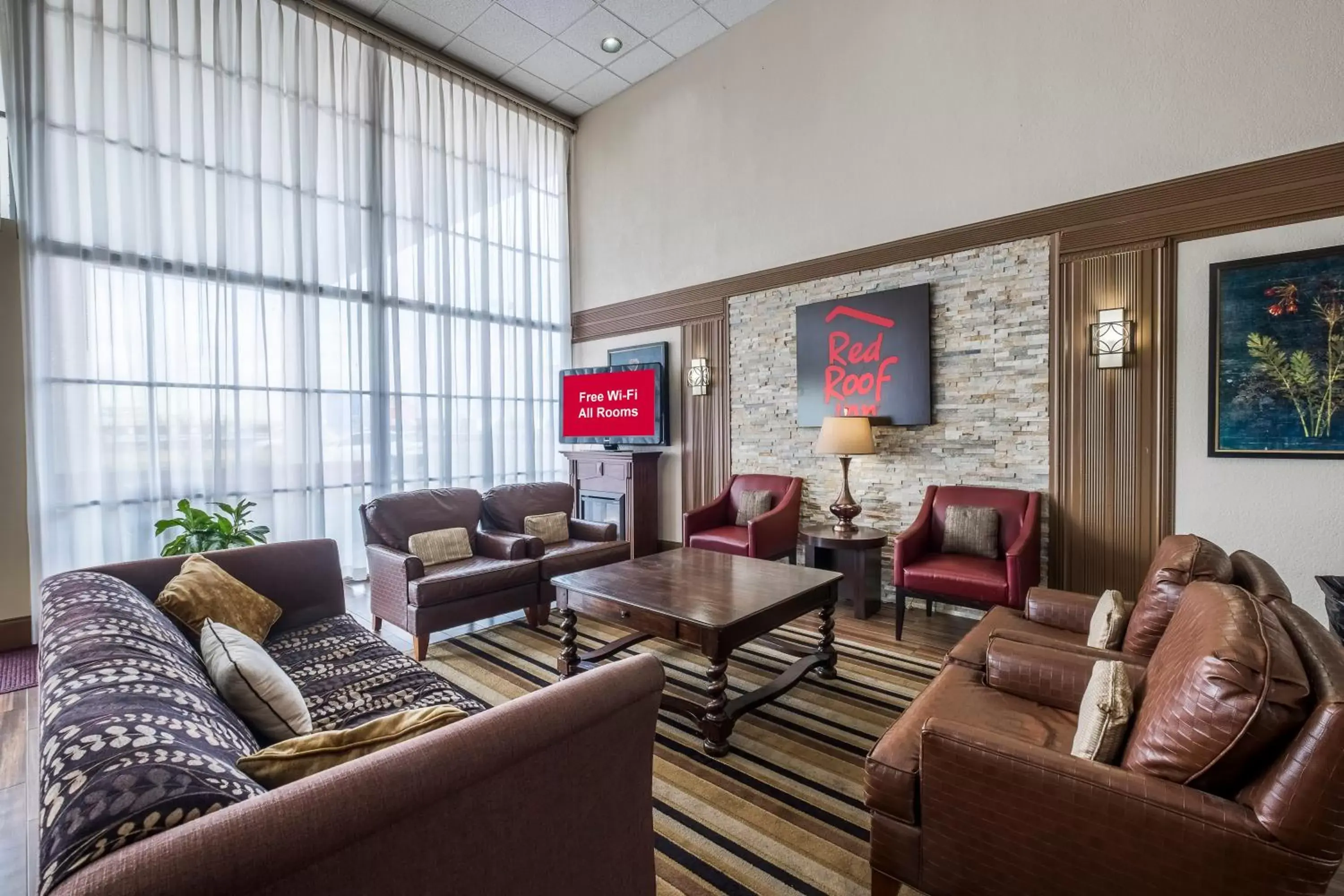 Lobby or reception in Red Roof Inn Meridian Lobby or reception in Red Roof Inn Meridian