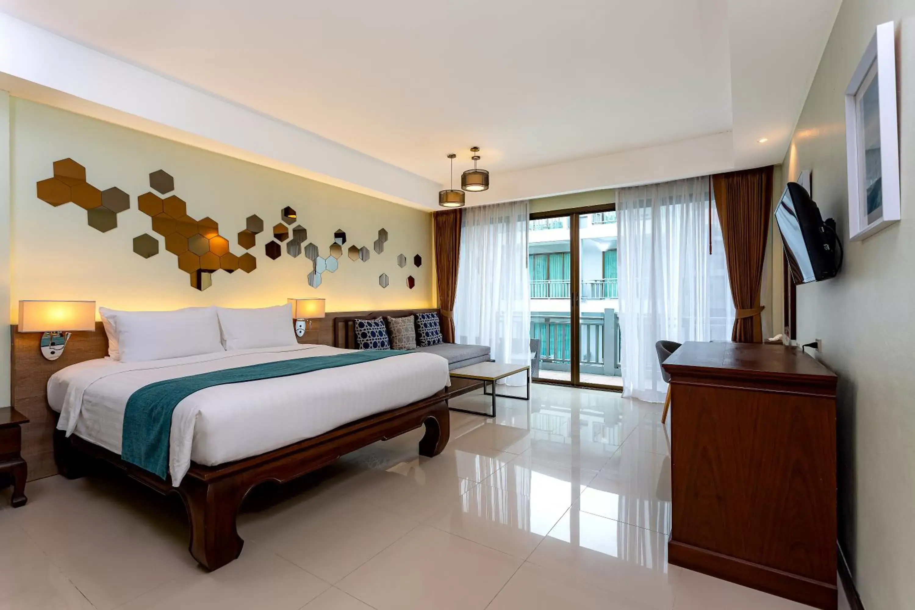 Bed in Khaolak Emerald Surf Beach Resort and Spa - SHA Extra Plus