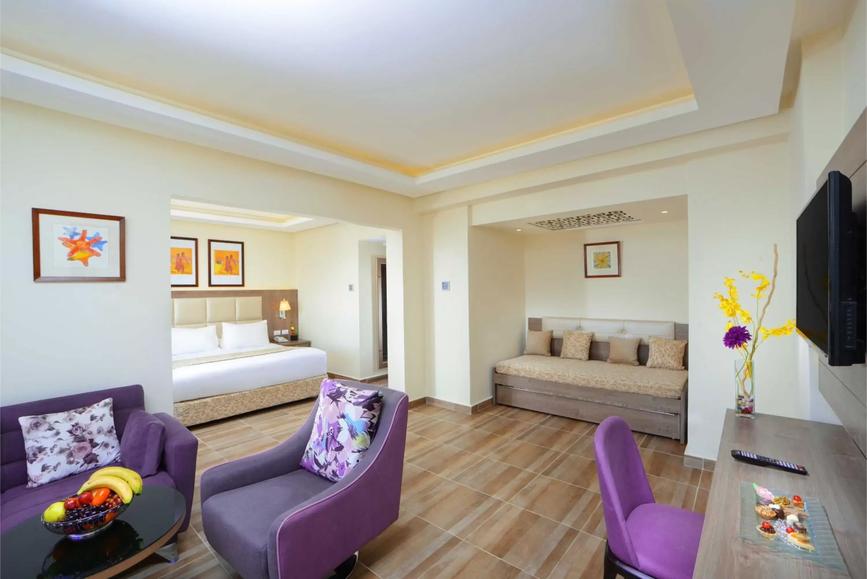 Living room in Pickalbatros Dana Beach Resort - Aqua Park Living room in Pickalbatros Dana Beach Resort - Aqua Park