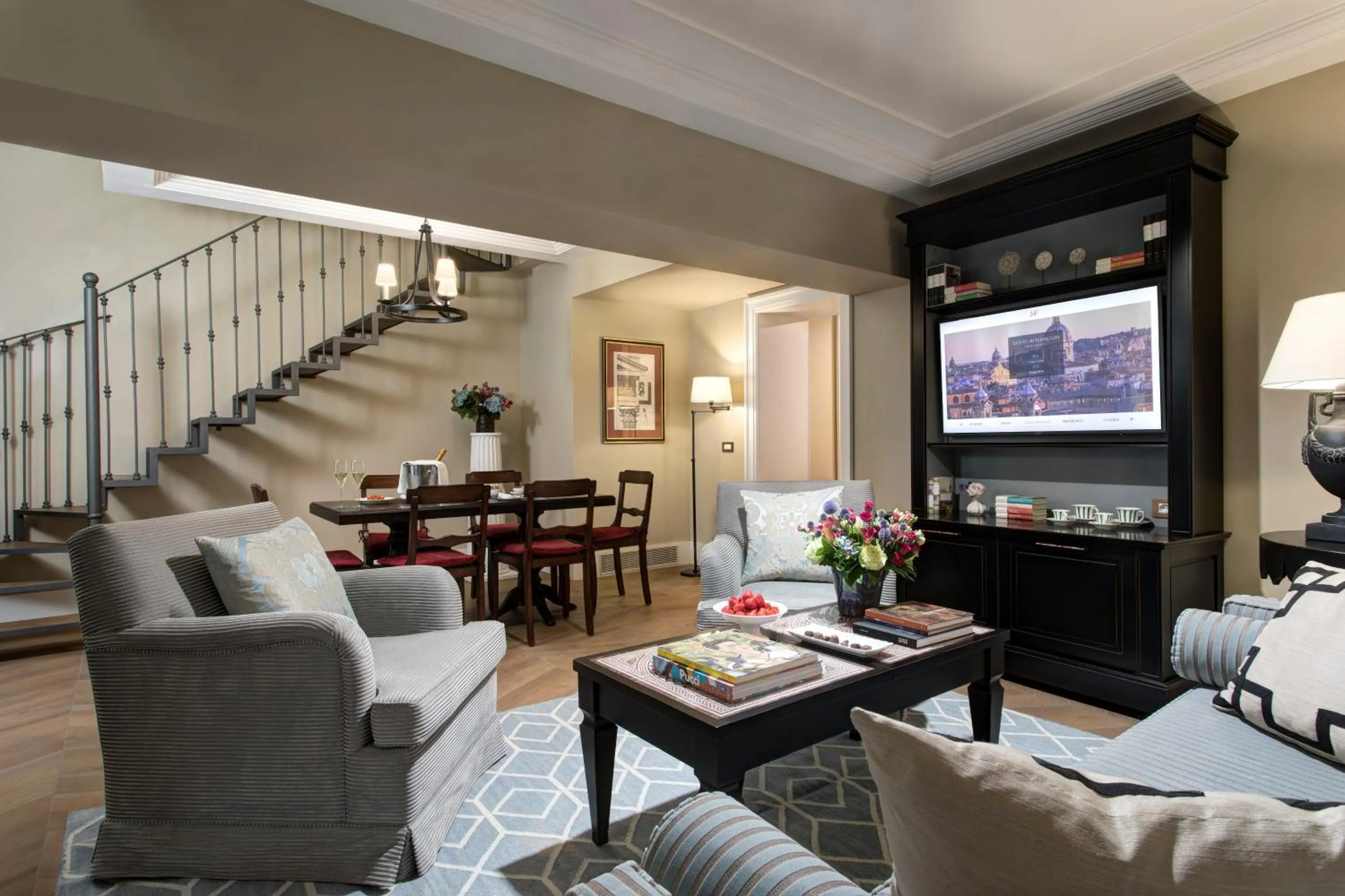Living room in Rocco Forte Hotel De La Ville