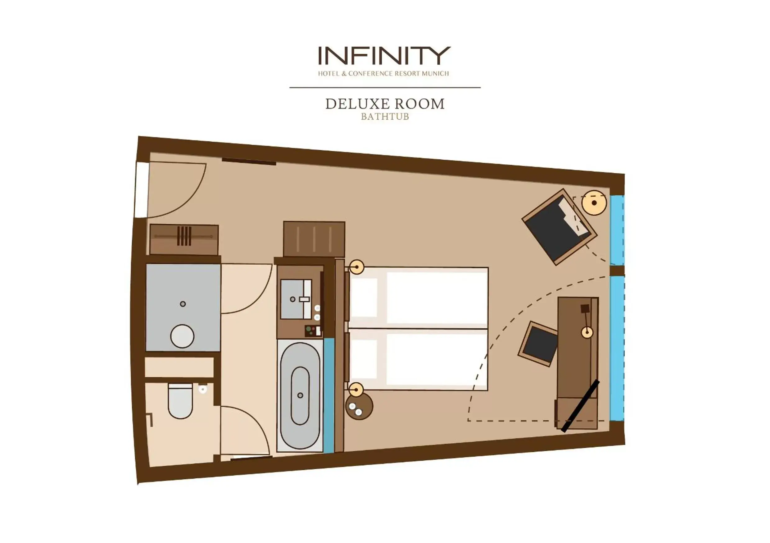 Decorative detail, Floor Plan in Infinity Hotel & Conference Resort Munich