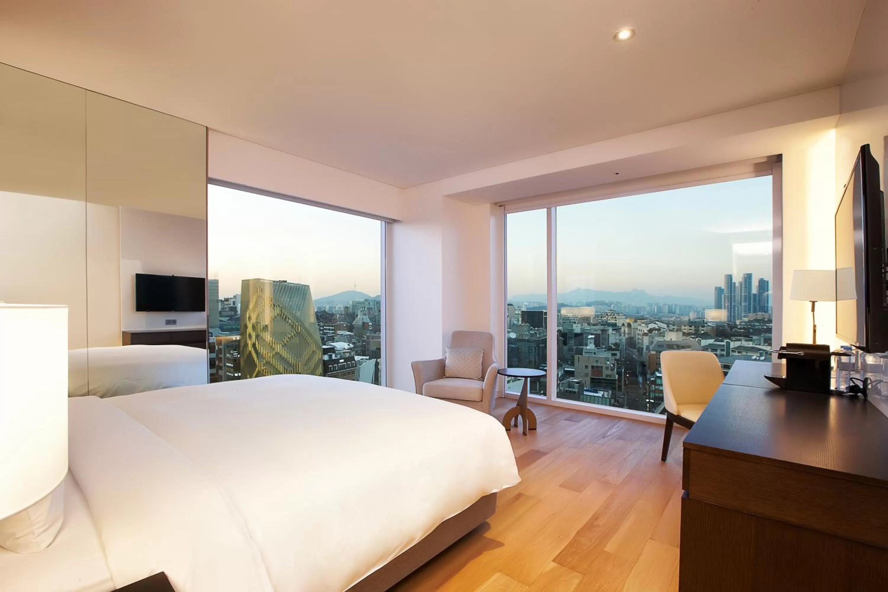 Bed in Hotel Entra Gangnam