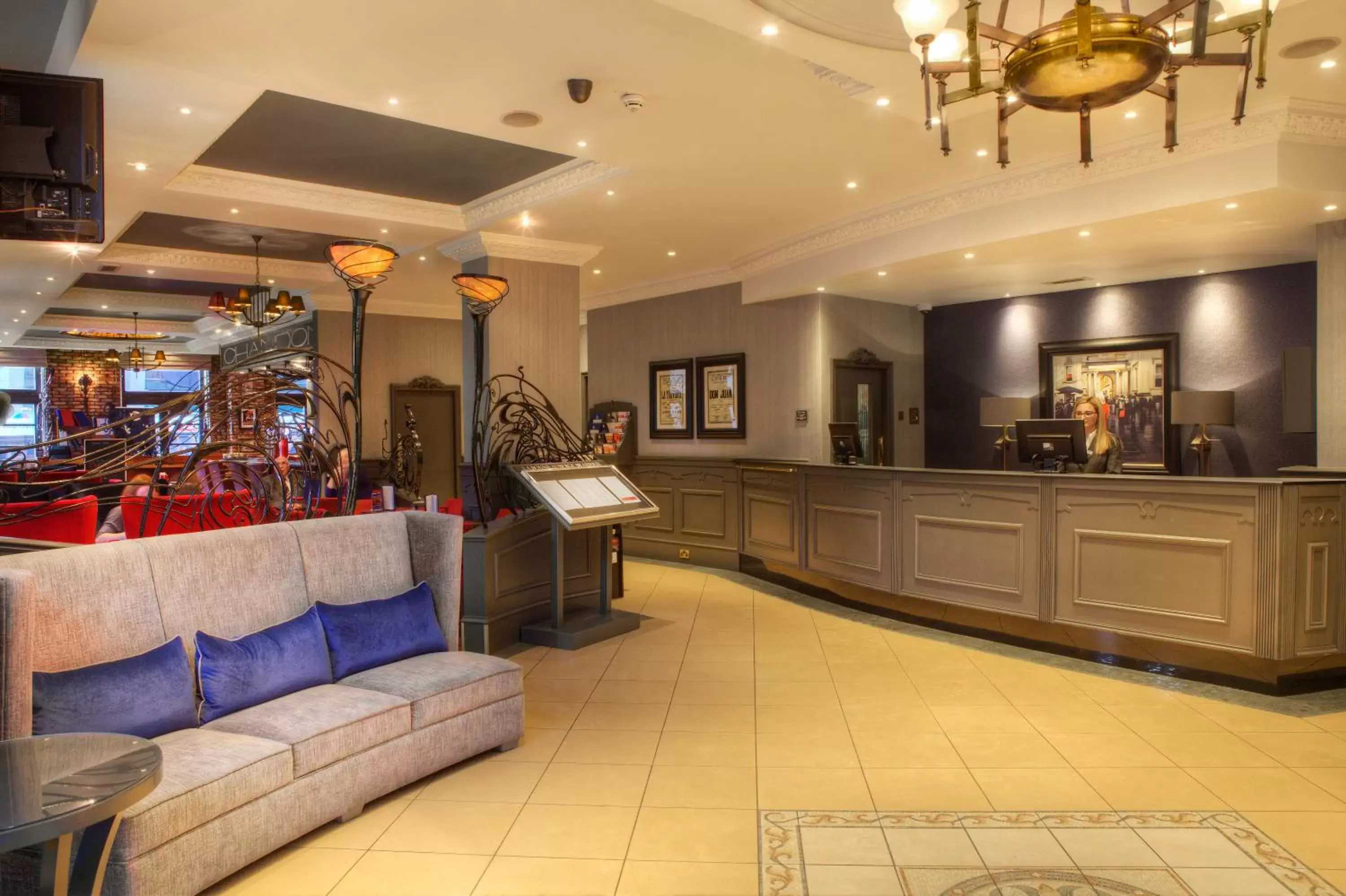 Lobby or reception, Lobby/Reception in Holiday Inn - Glasgow - City Ctr Theatreland, an IHG Hotel