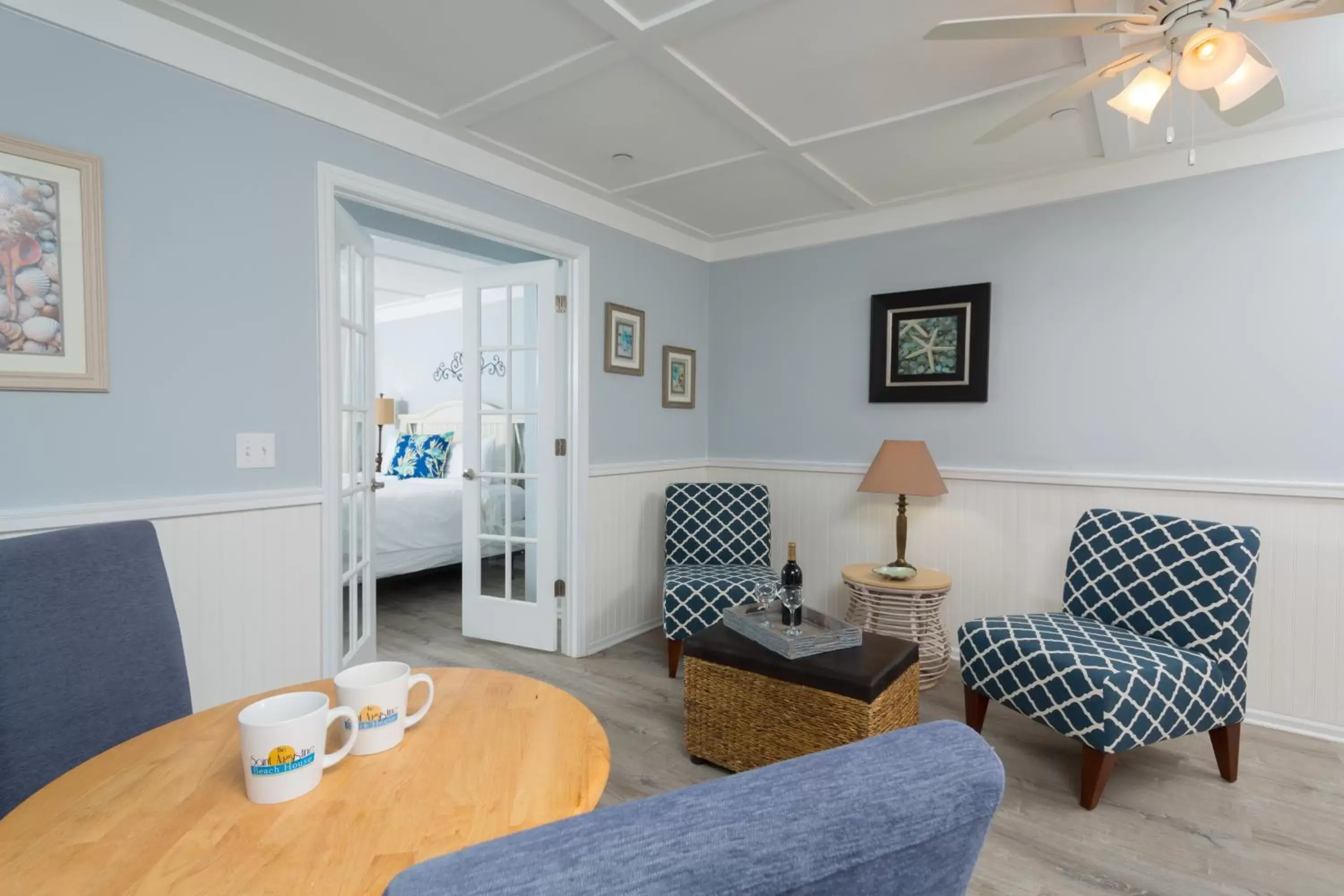 Bed in The Saint Augustine Beach House