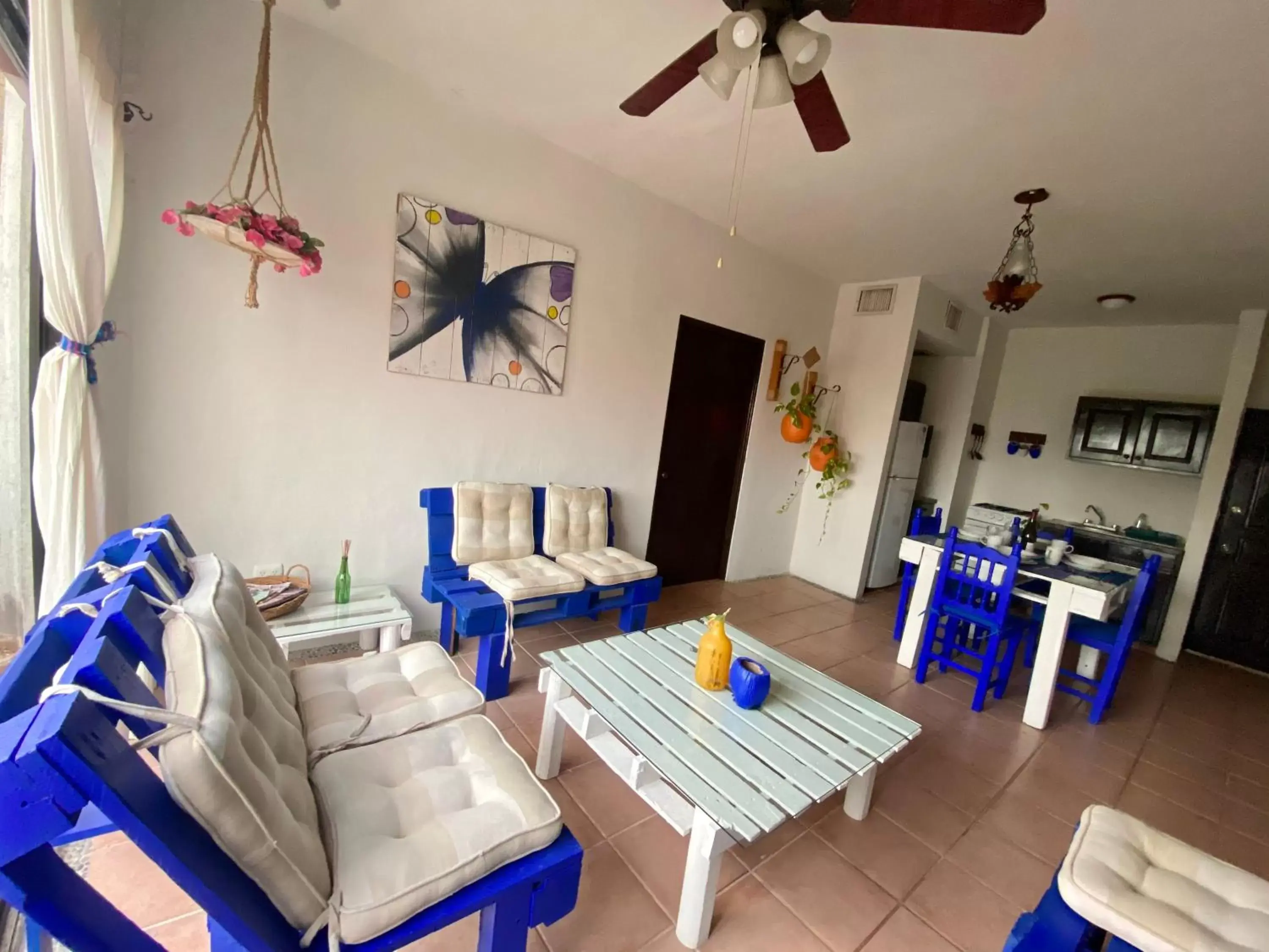 Living room in Casa Caribe Cancun