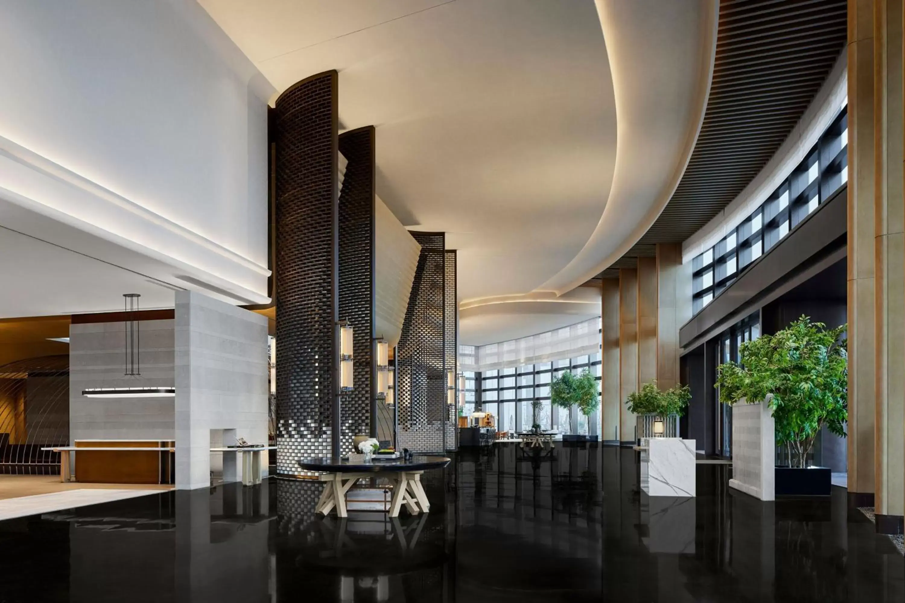 Lobby or reception, Restaurant/Places to Eat in Nantong Marriott Hotel