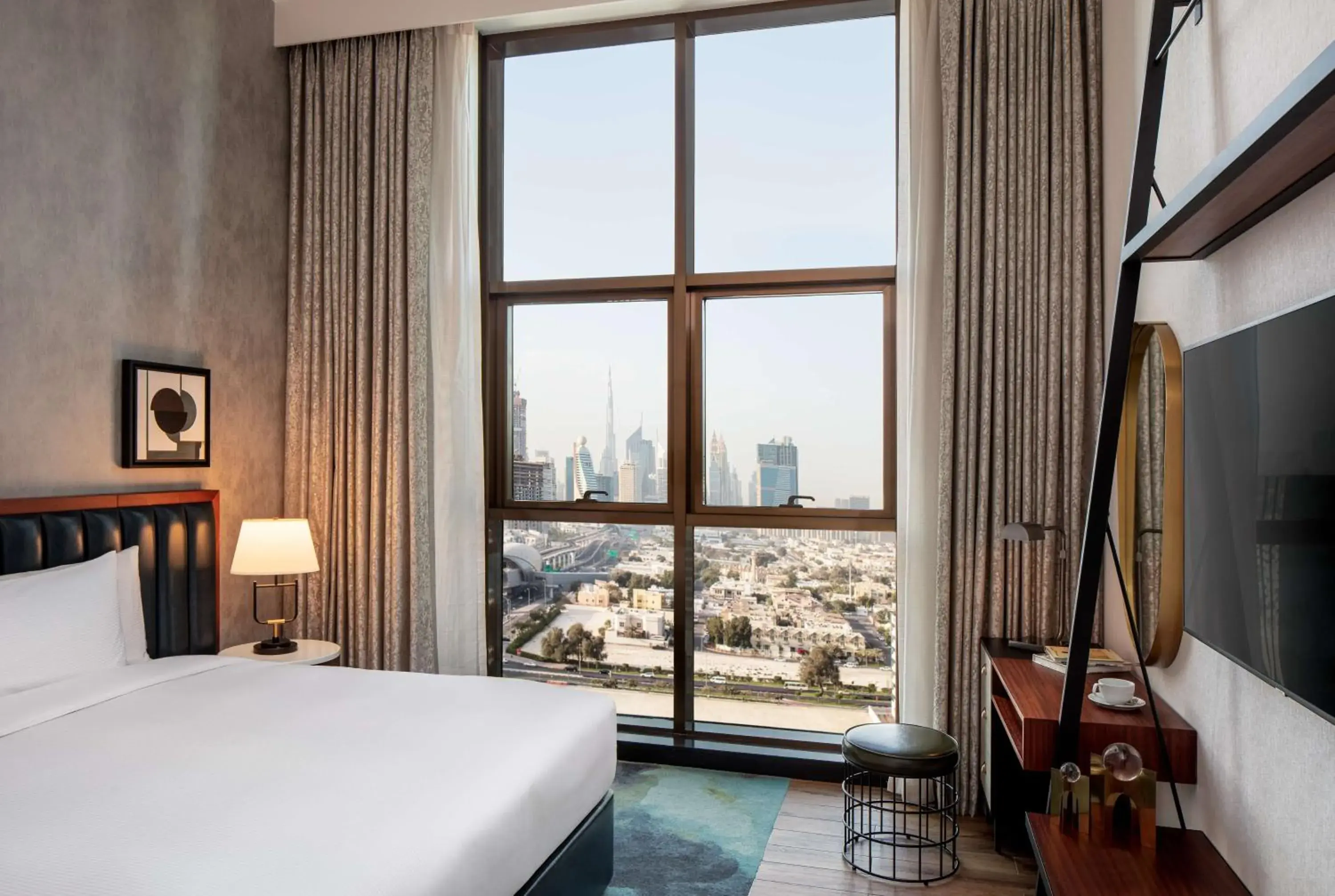 Bedroom, Bed in DoubleTree by Hilton Dubai M Square Hotel & Residences