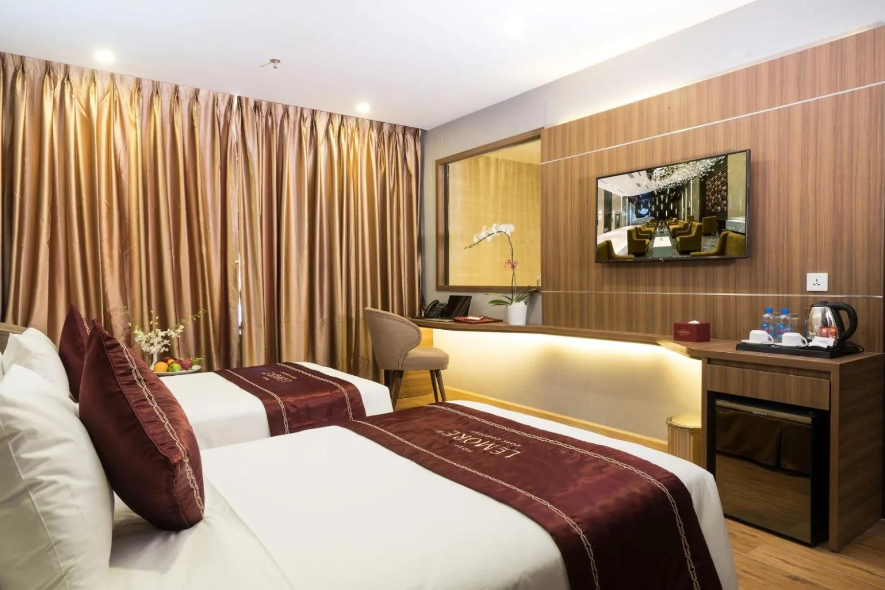 Bed in LeMore Hotel Nha Trang