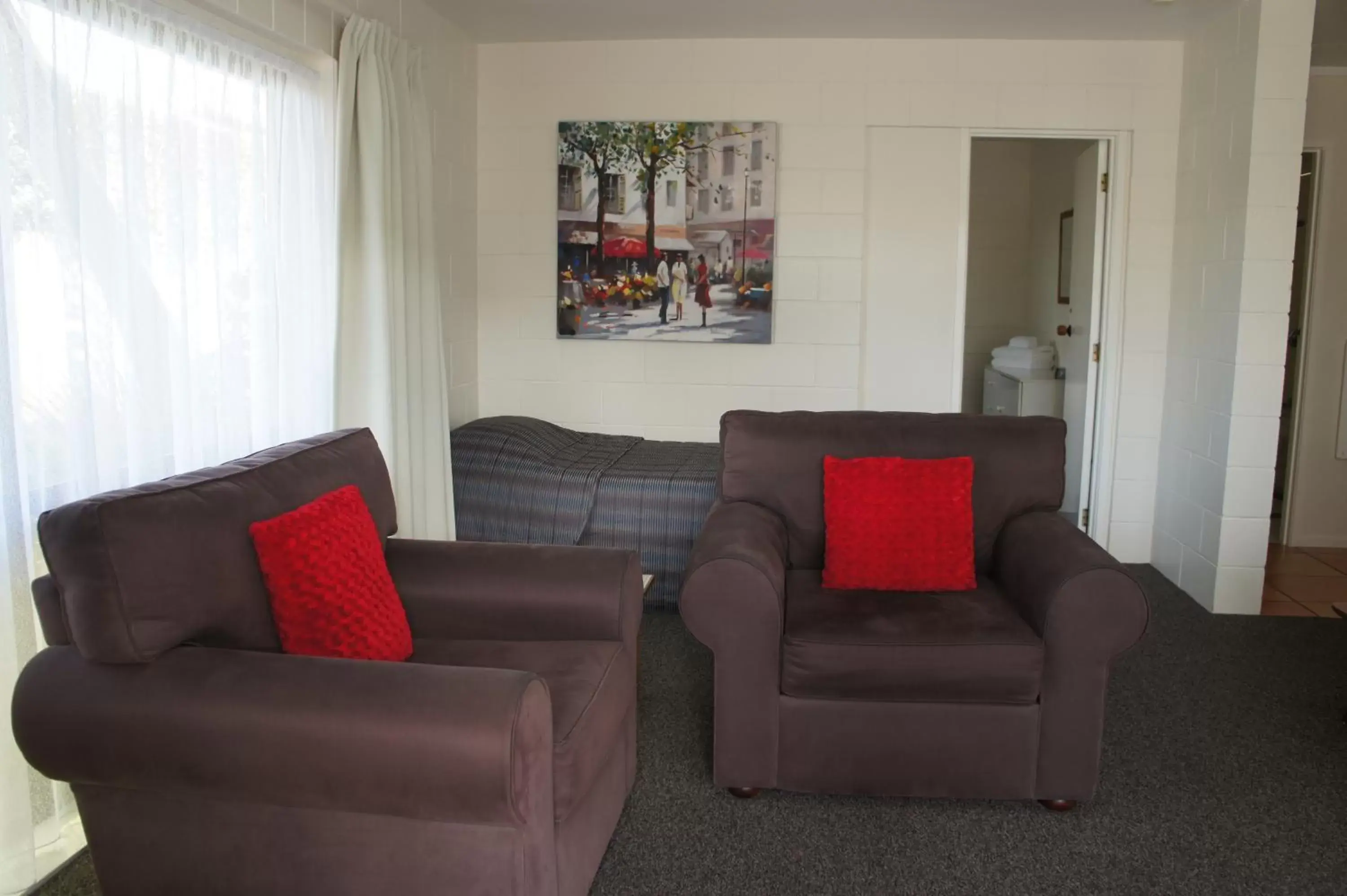 Living room, Seating Area in Kerikeri Court Motel