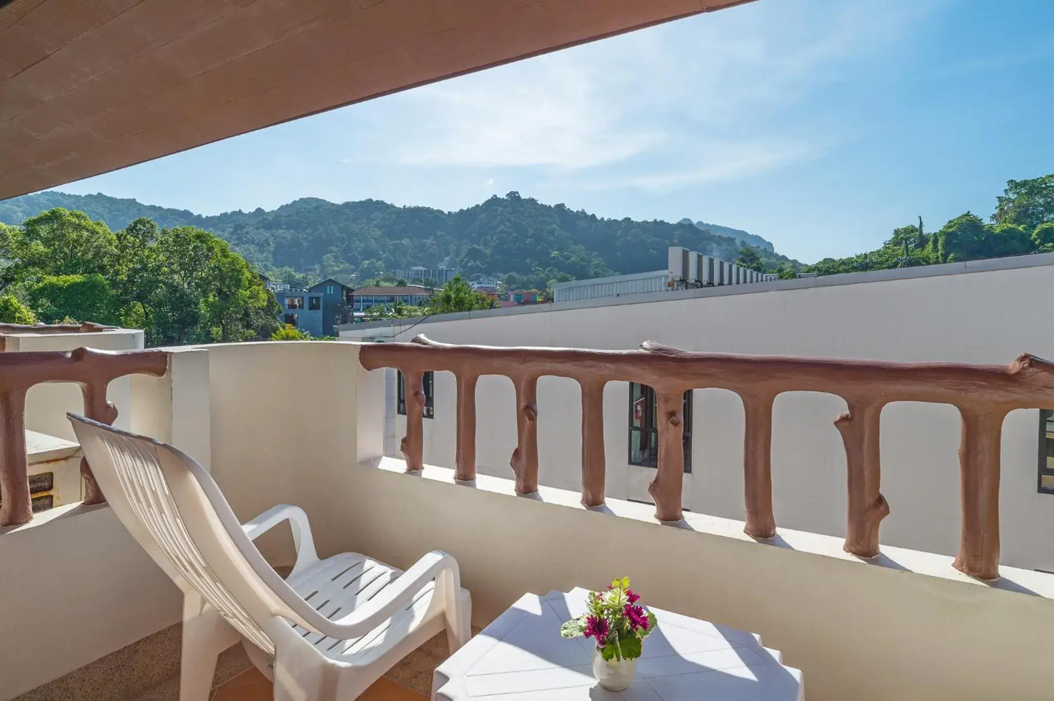 View (from property/room), Balcony/Terrace in Srisuksant Resort