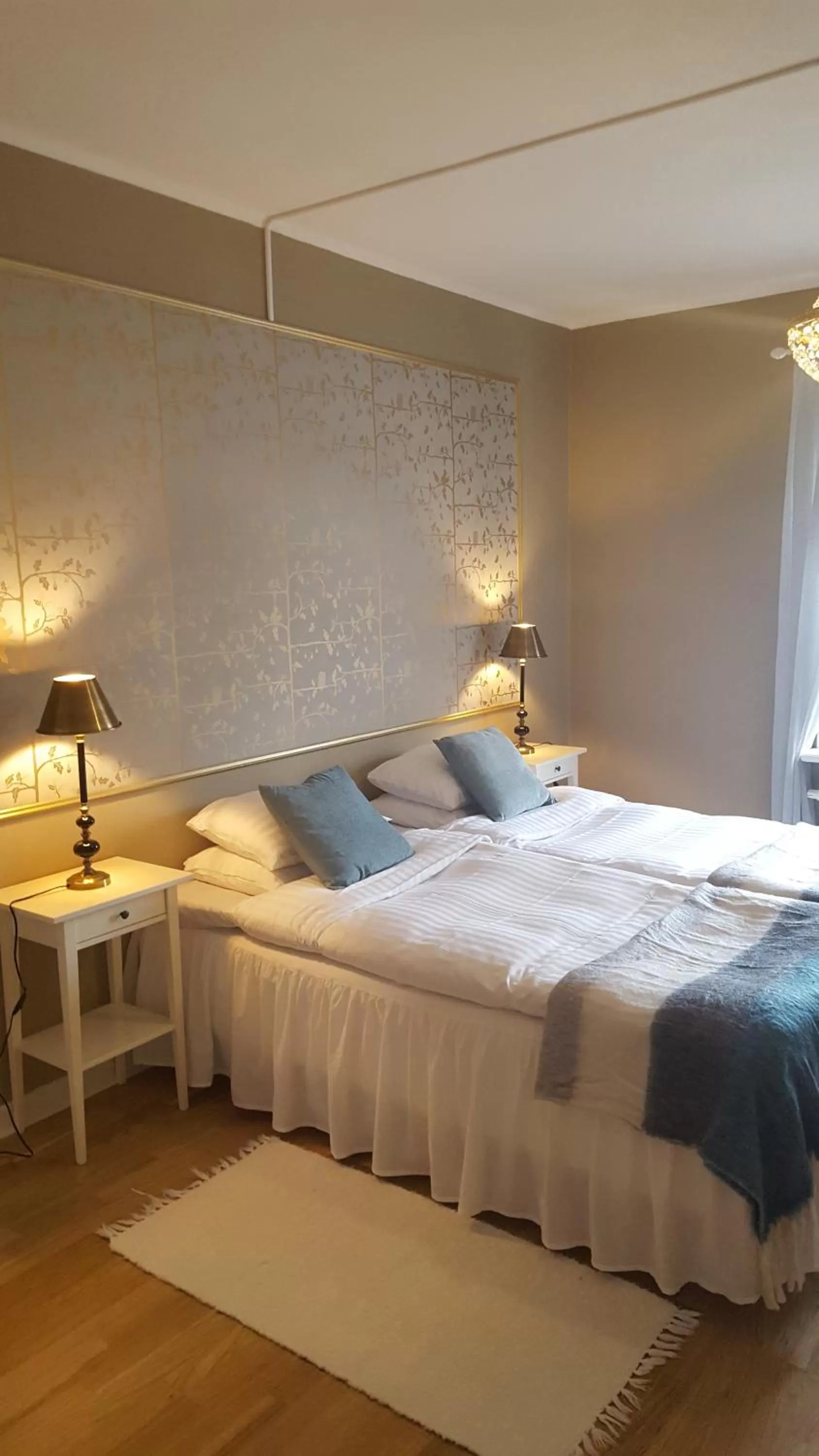 Photo of the whole room, Bed in Långshyttans Brukshotell