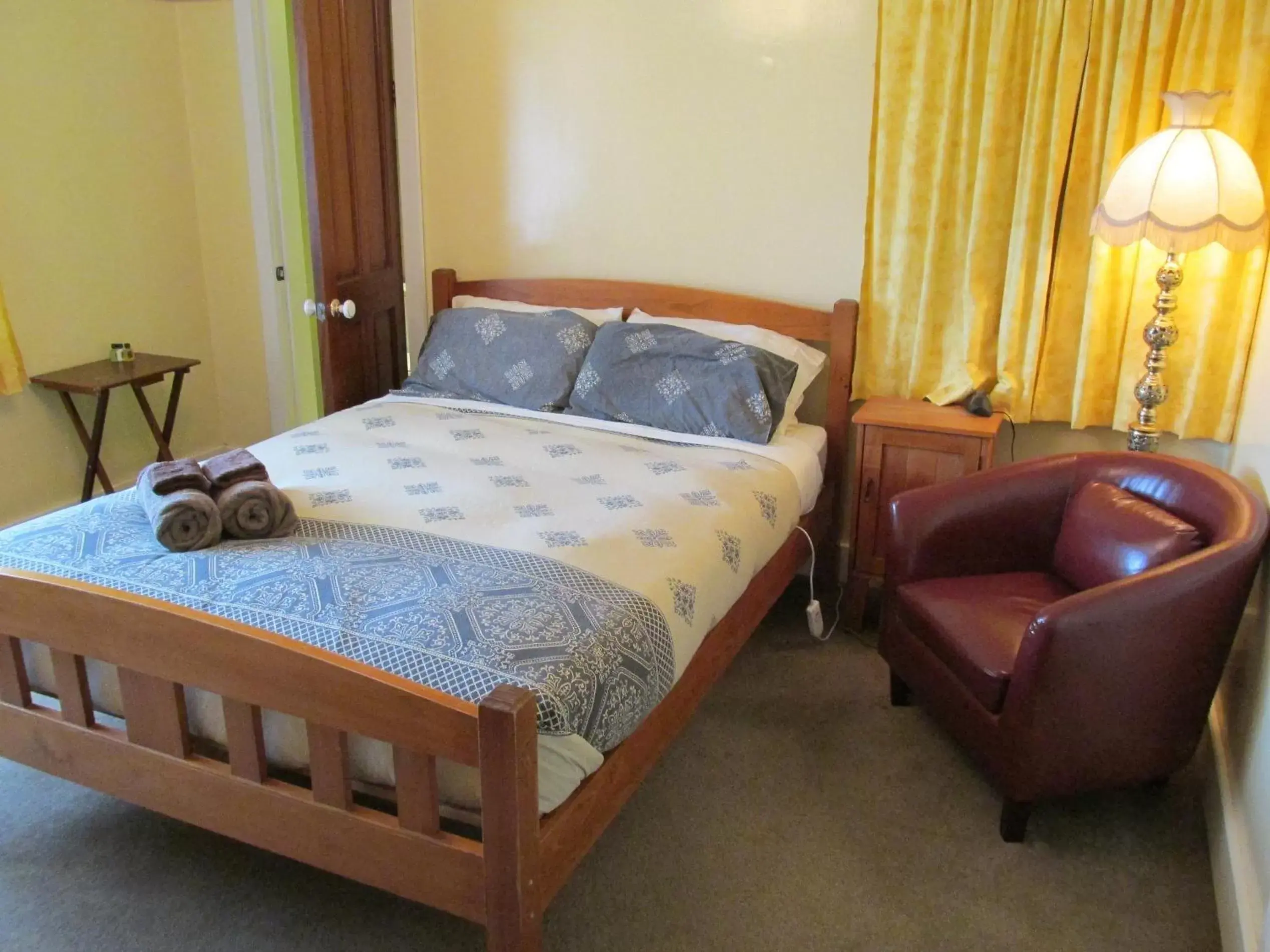Bedroom, Bed in Designer Cottage